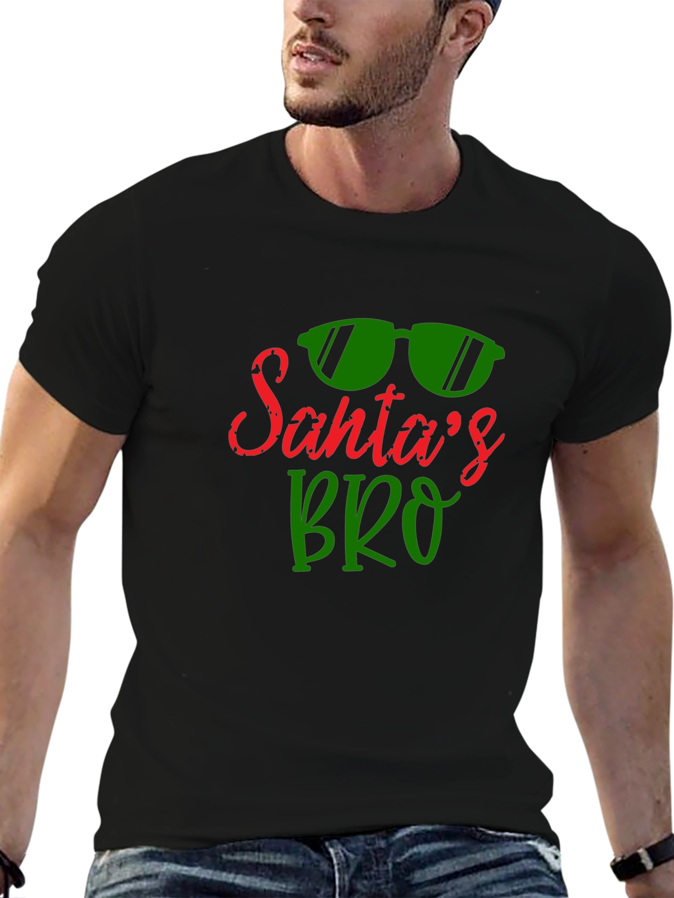 Santas Bro Graphic Tee - Holiday Cool