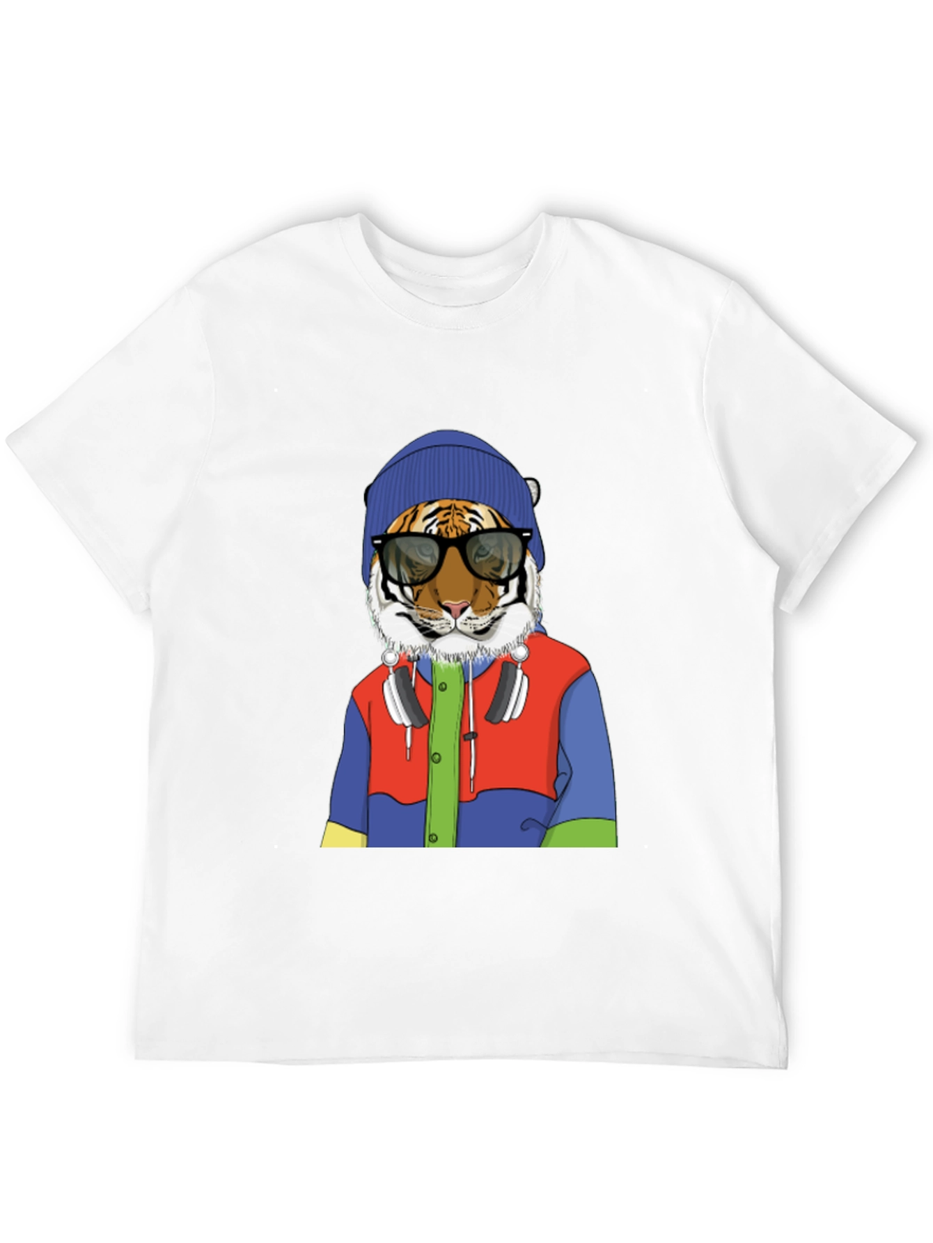 Hipster Tiger Graphic Tee