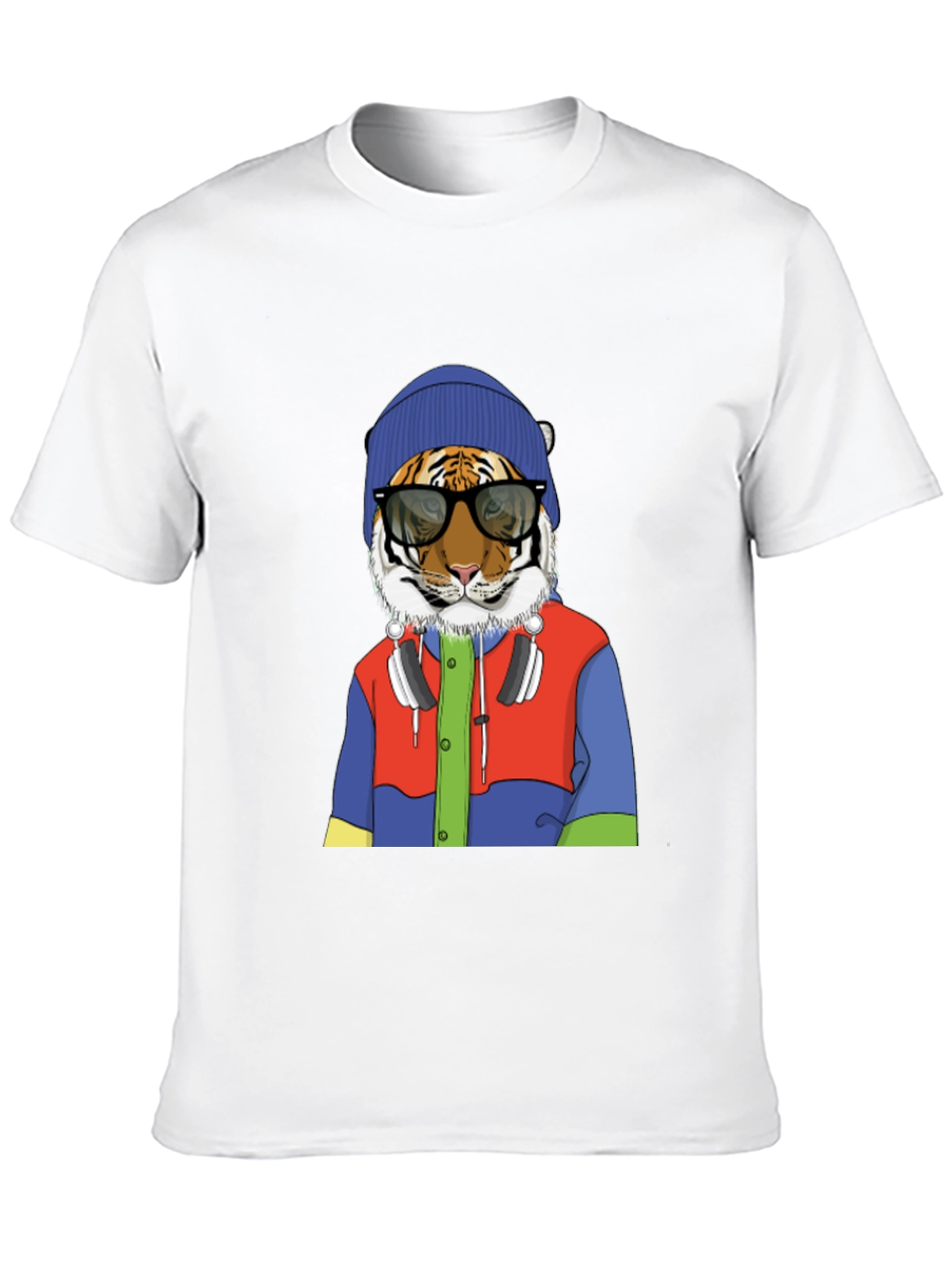 Hipster Tiger Graphic Tee