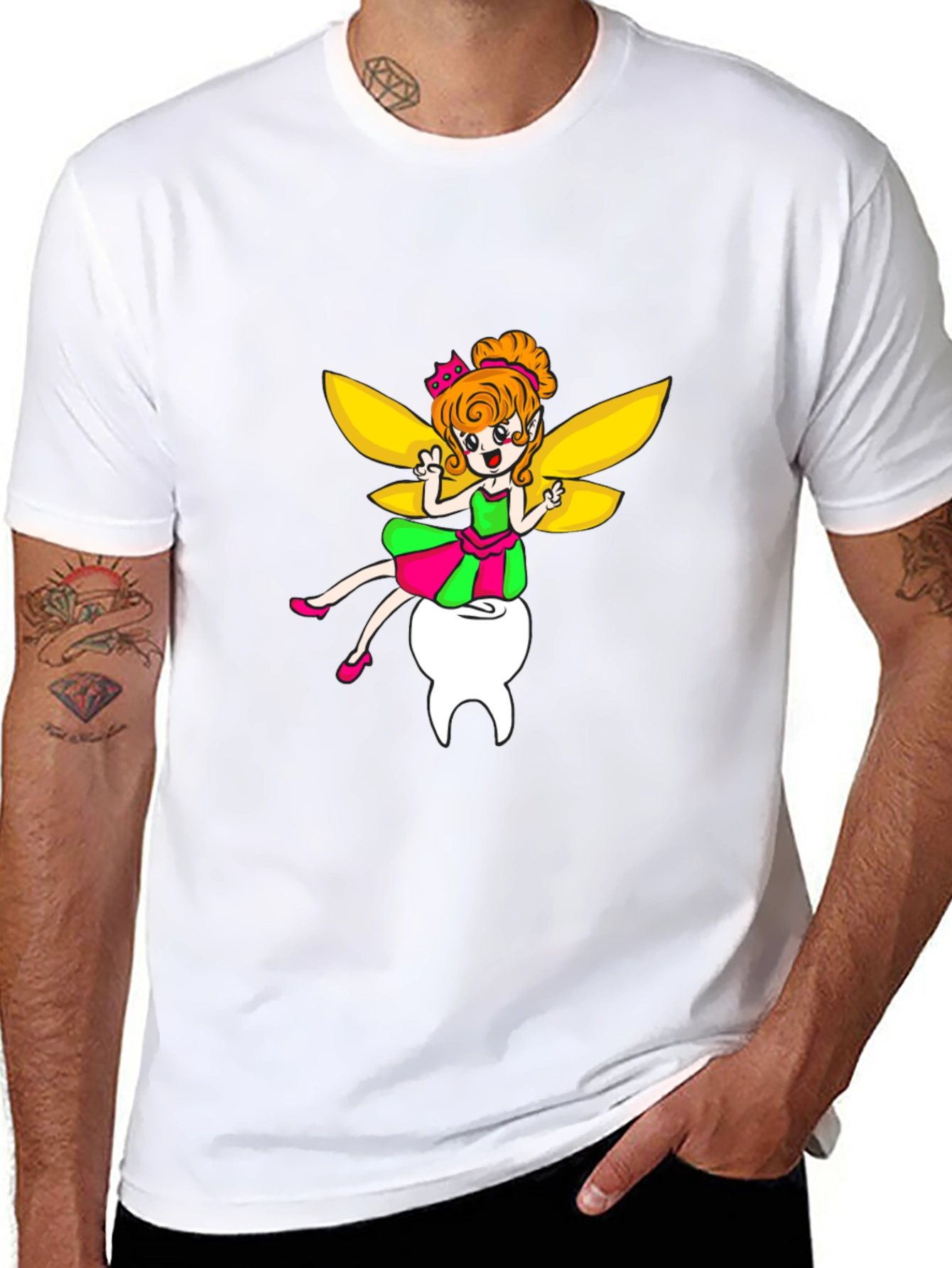 Tooth Fairy Graphic Tee - Unisex Black T-Shirt