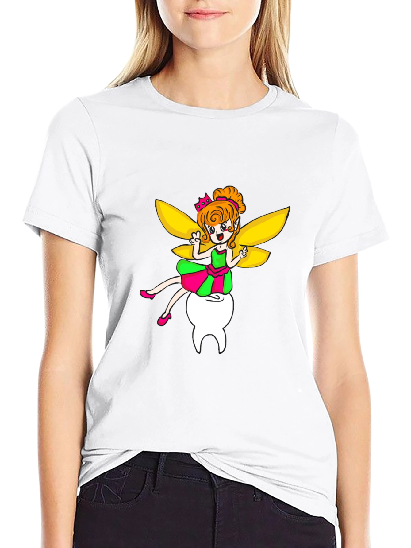 Tooth Fairy Graphic Tee - Unisex Black T-Shirt