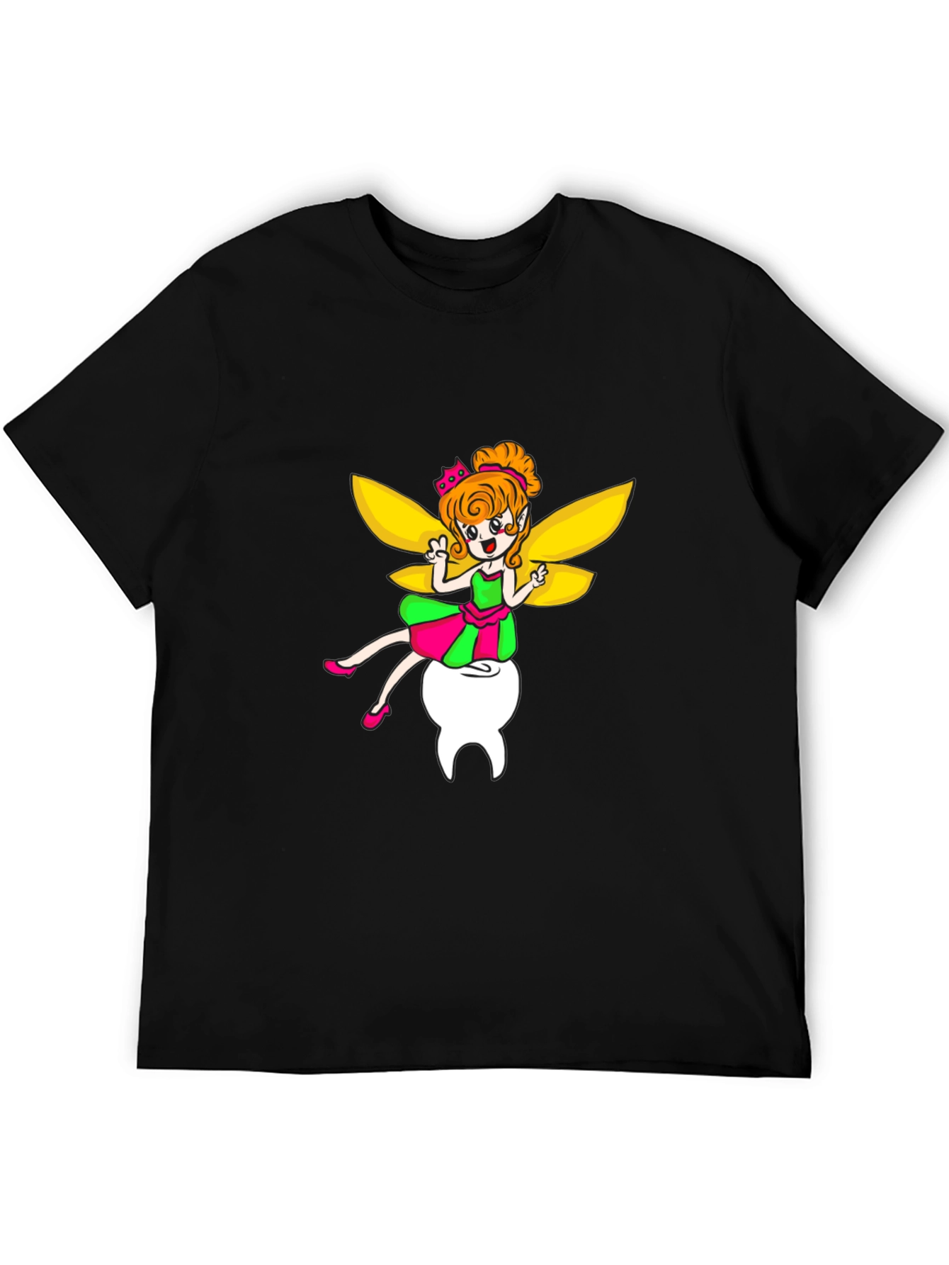 Tooth Fairy Graphic Tee - Unisex Black T-Shirt