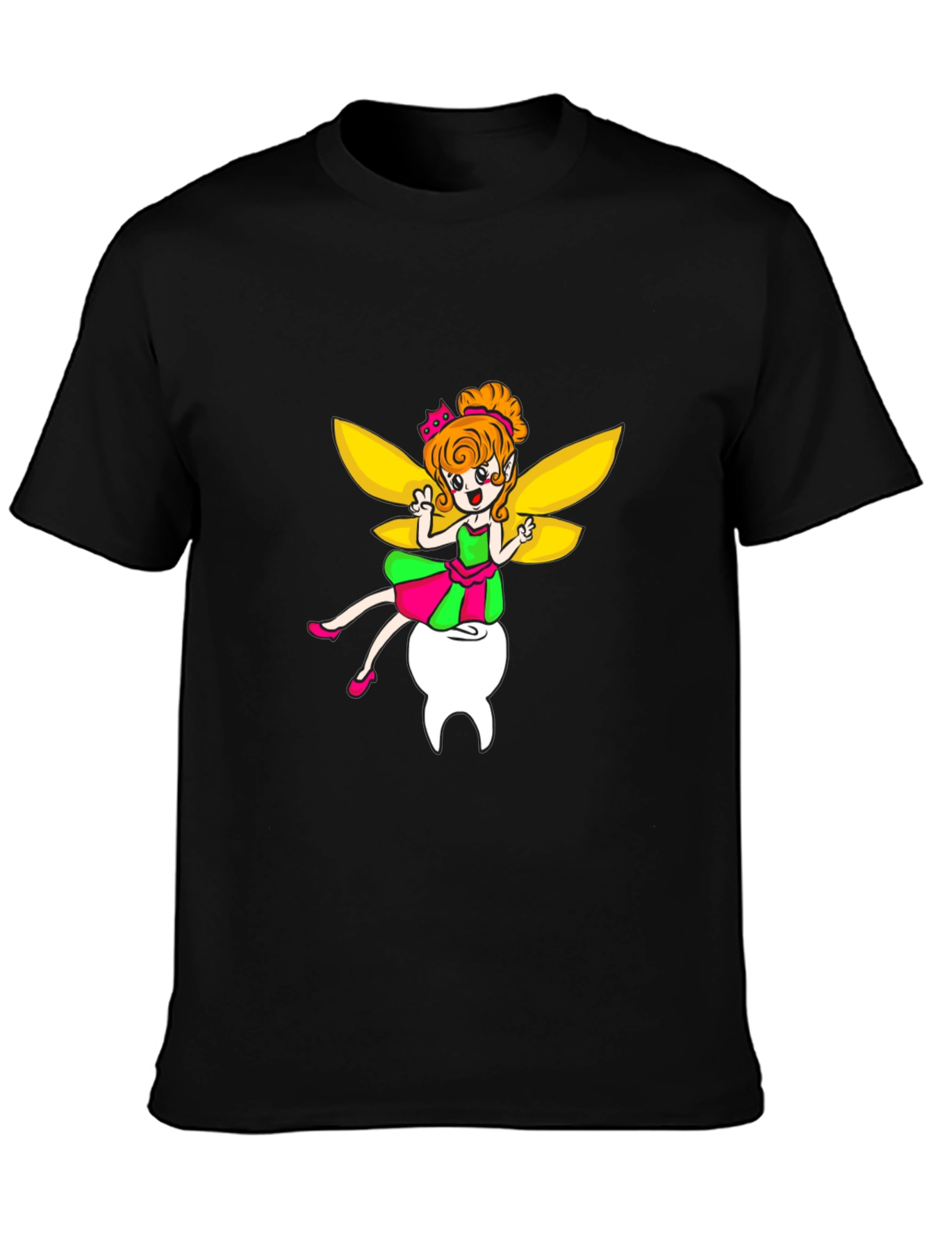 Tooth Fairy Graphic Tee - Unisex Black T-Shirt