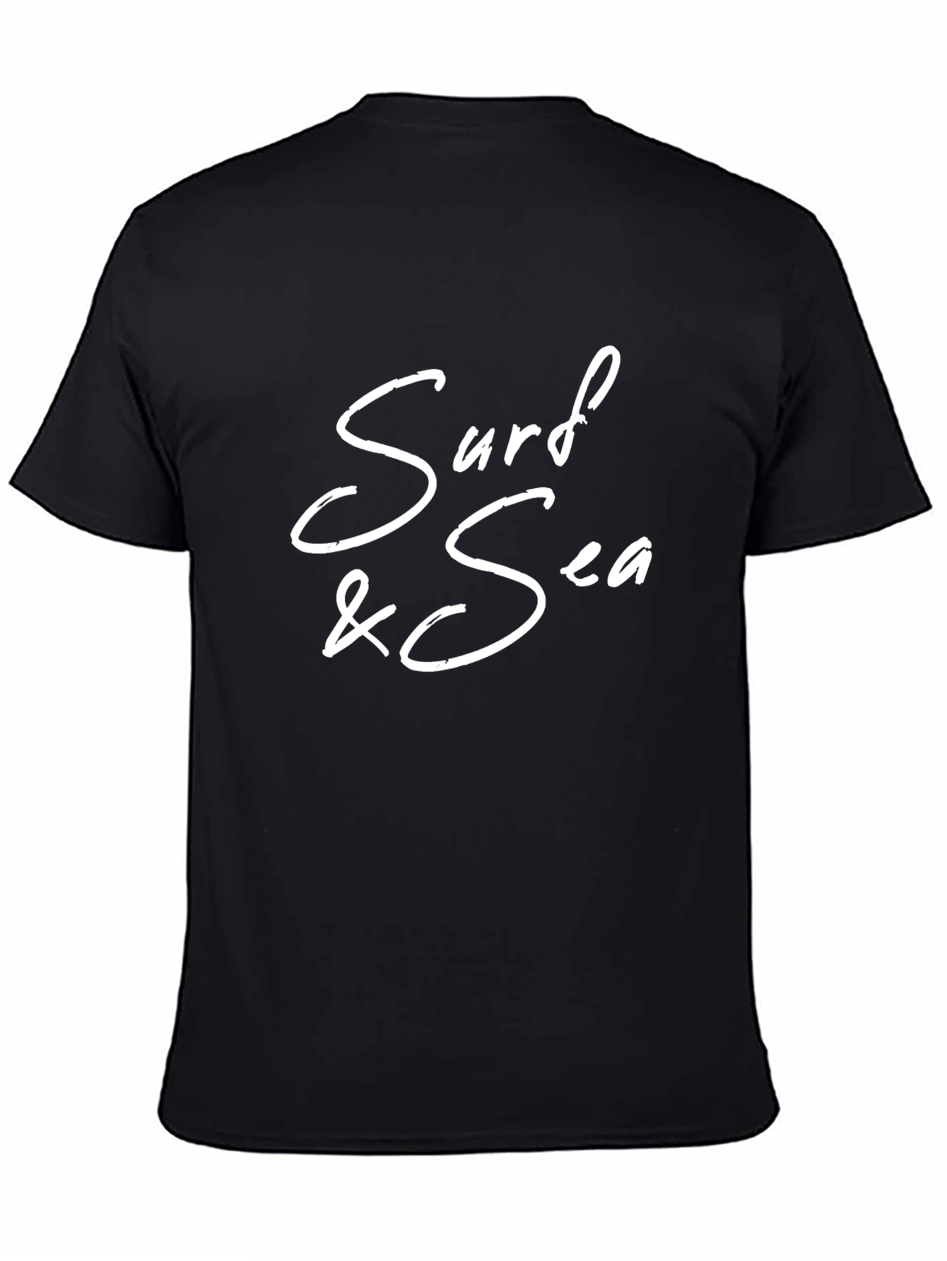 Surf & Sea Graphic Tee - Mens Black T-Shirt