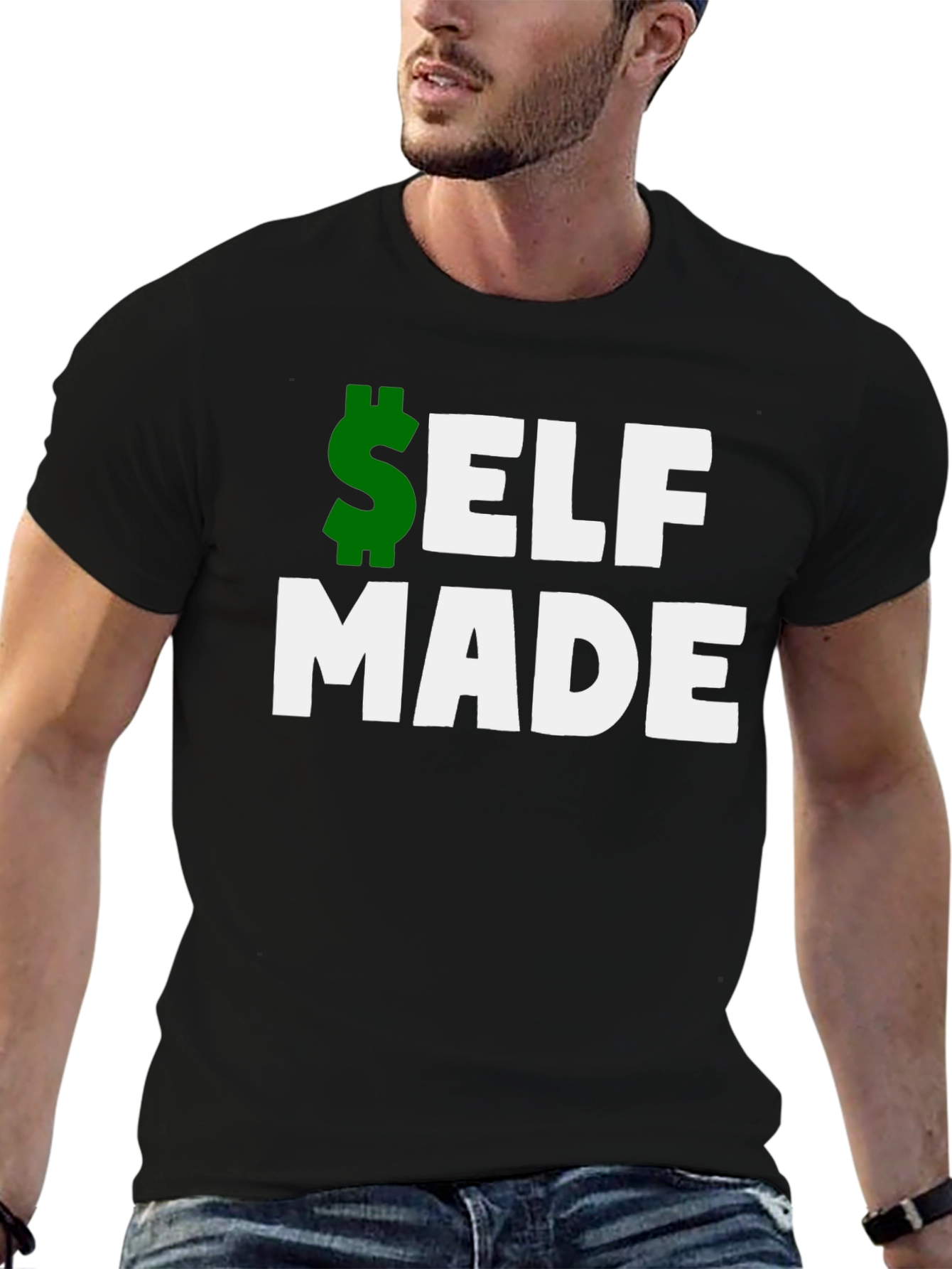 Self Made T-Shirt - Black Graphic Tee