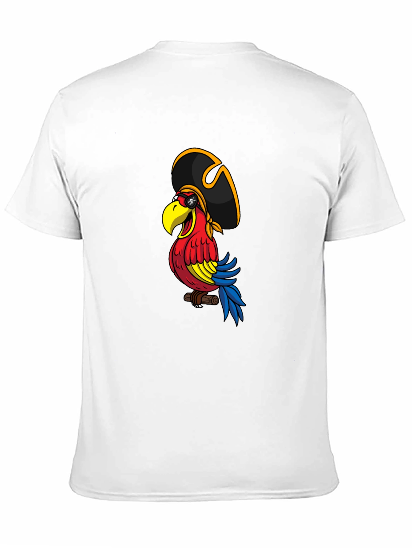 Pirate Parrot Graphic Tee - Mens Black T-Shirt