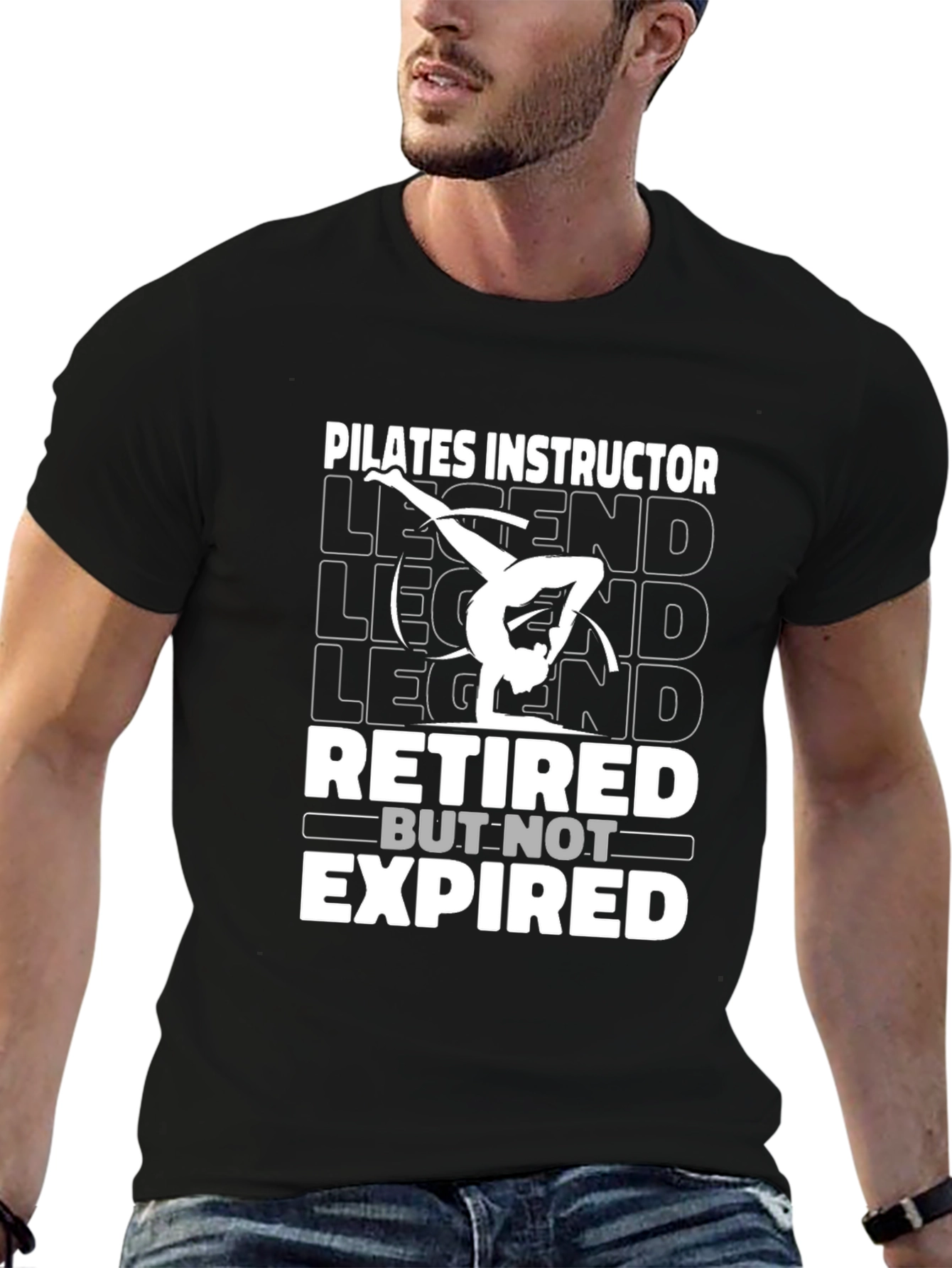 Pilates Instructor Retired Legend Graphic T-Shirt