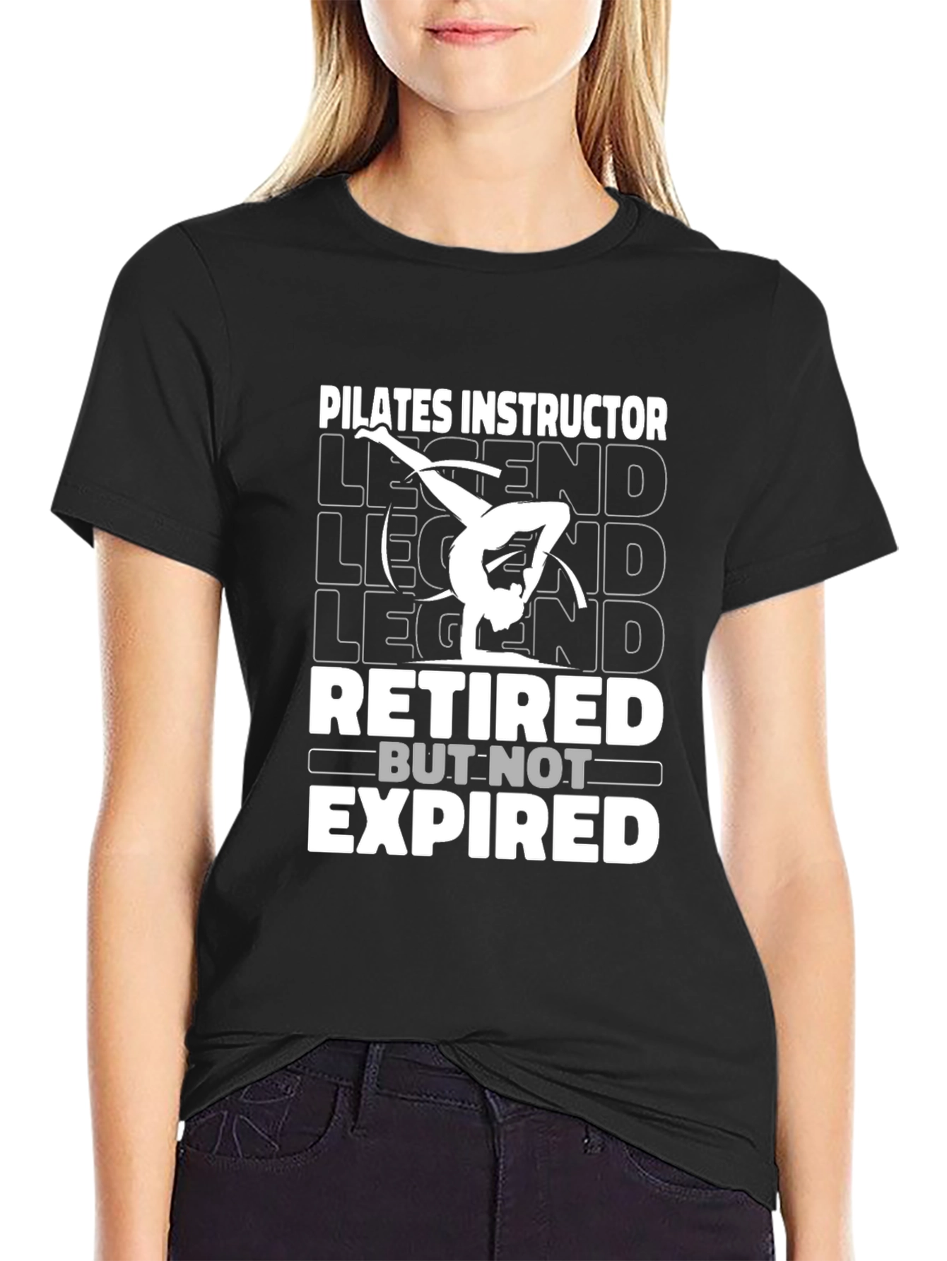 Pilates Instructor Retired Legend Graphic T-Shirt