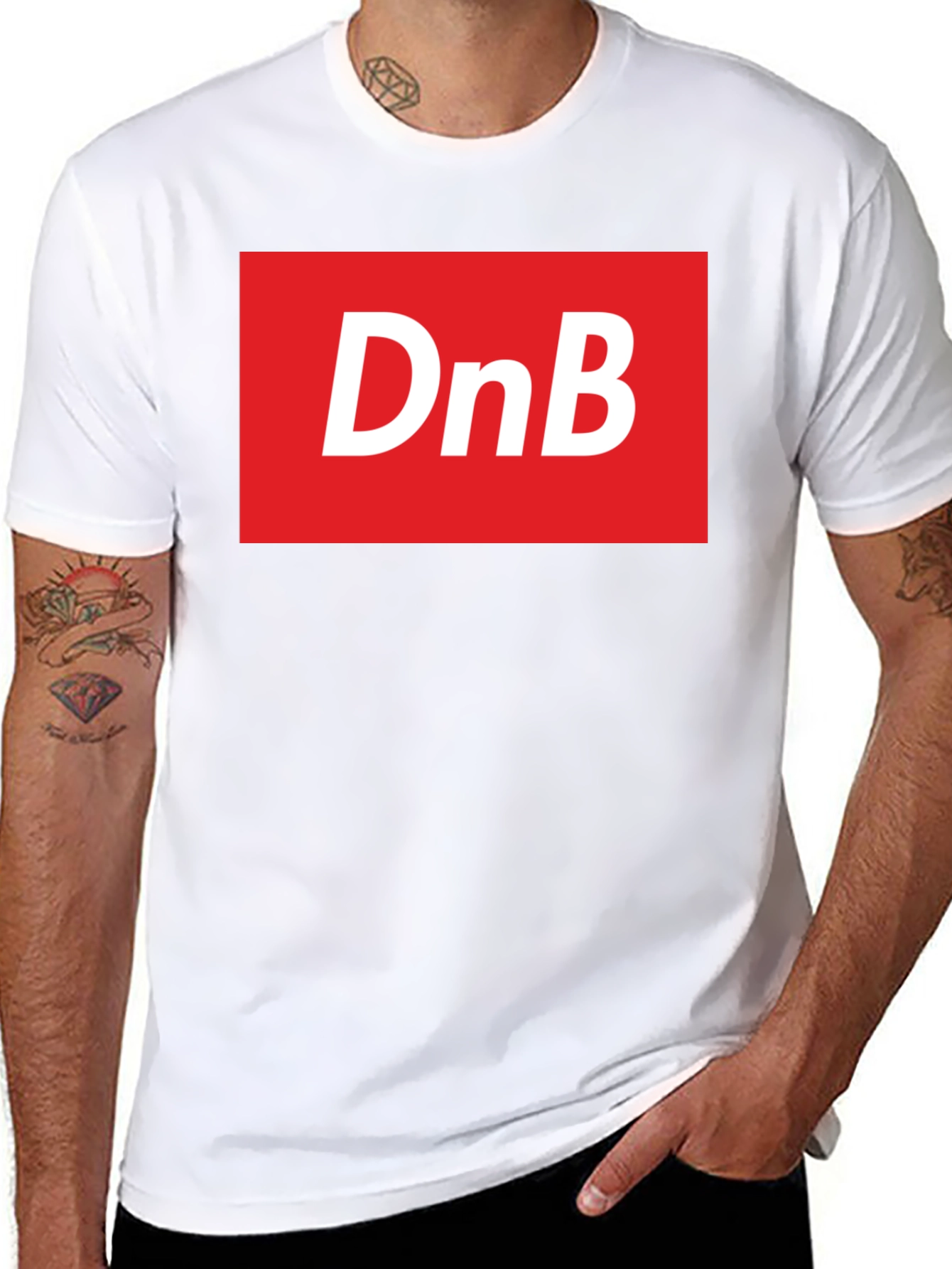 DnB Logo Black T-Shirt - Music Fan Apparel