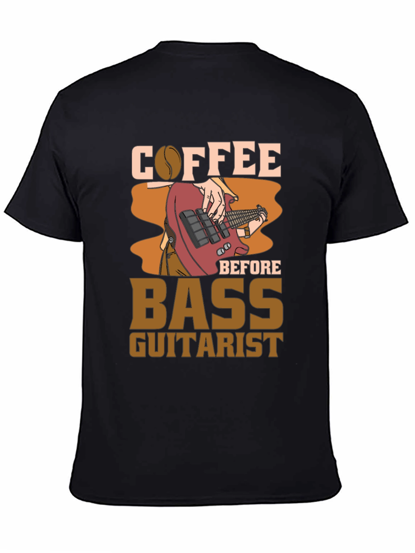 Coffee Before Bass Guitarist Black Tee
