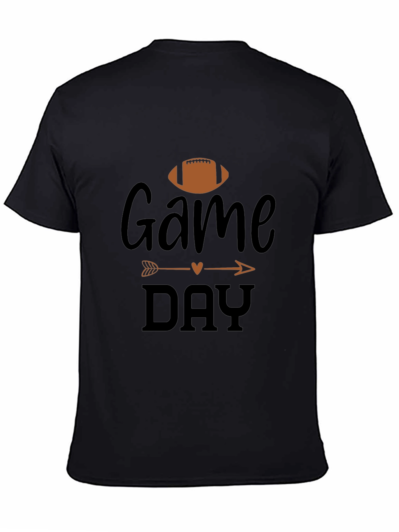 Game Day Football Graphic Tee - Black