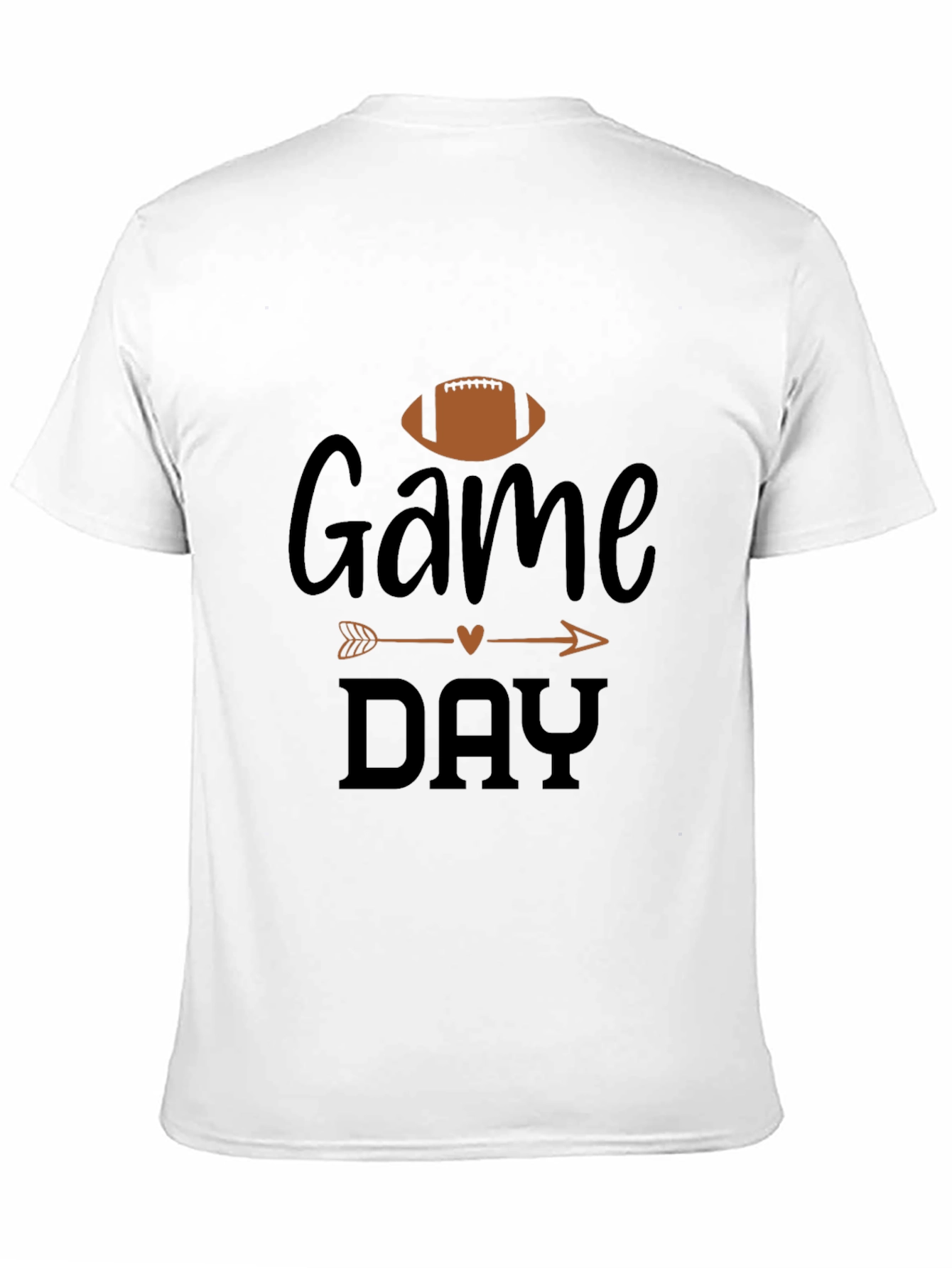 Game Day Football Graphic Tee - Black