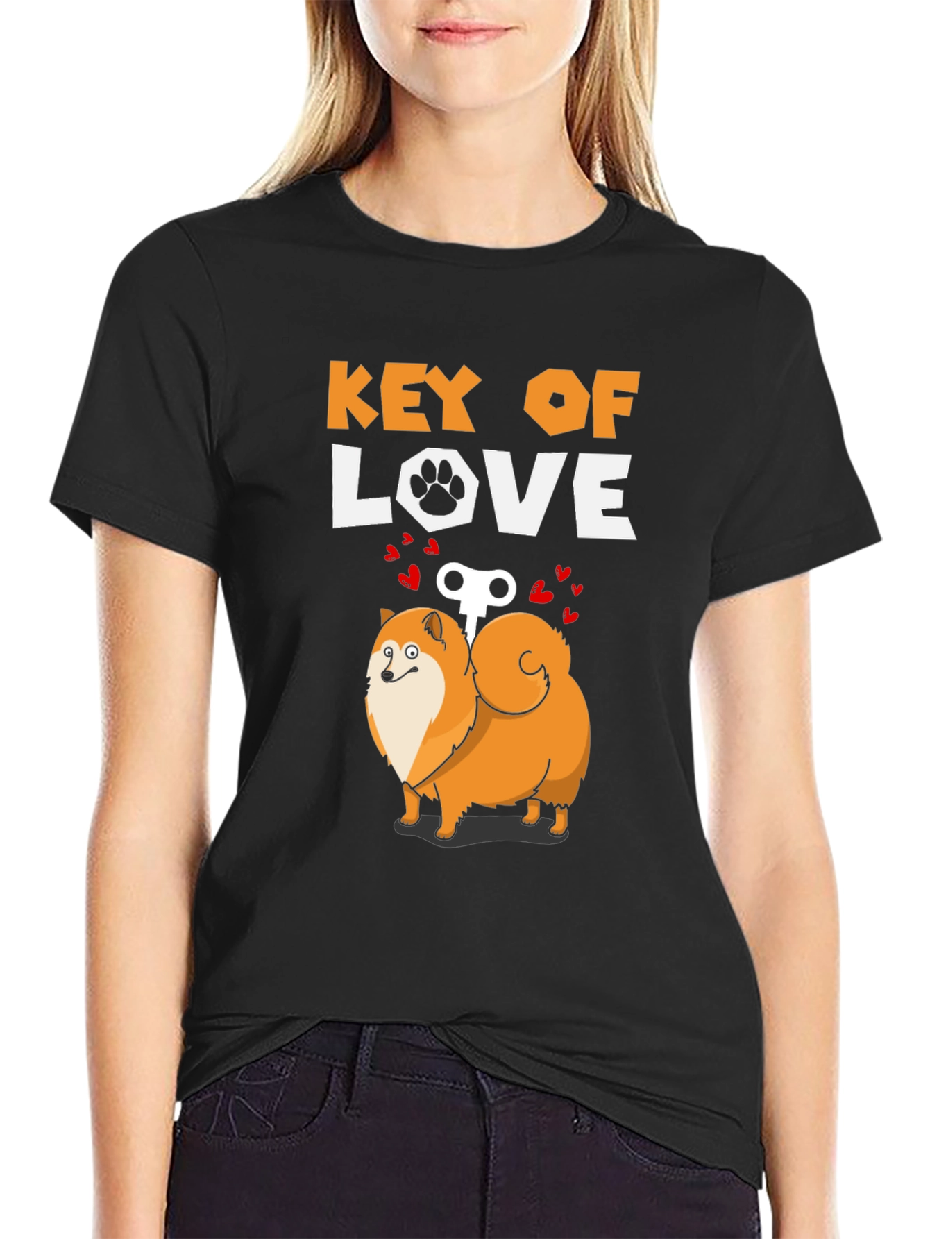Key of Love Dog T-Shirt