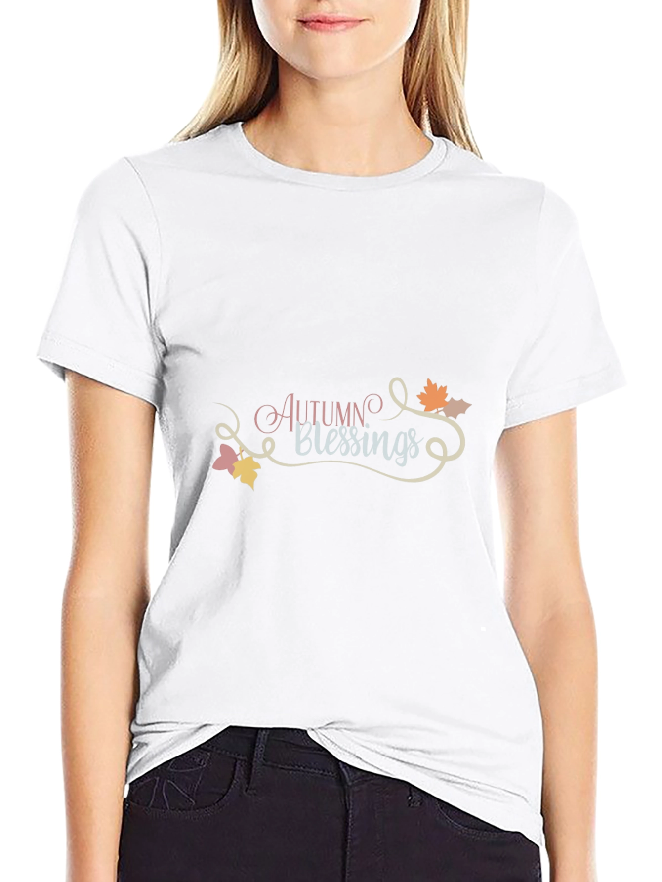 Autumn Blessings Black T-Shirt