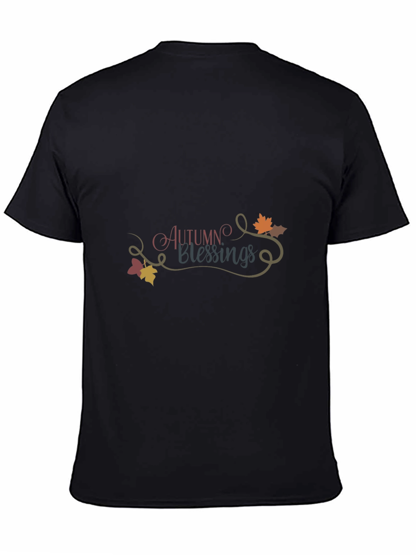Autumn Blessings Black T-Shirt