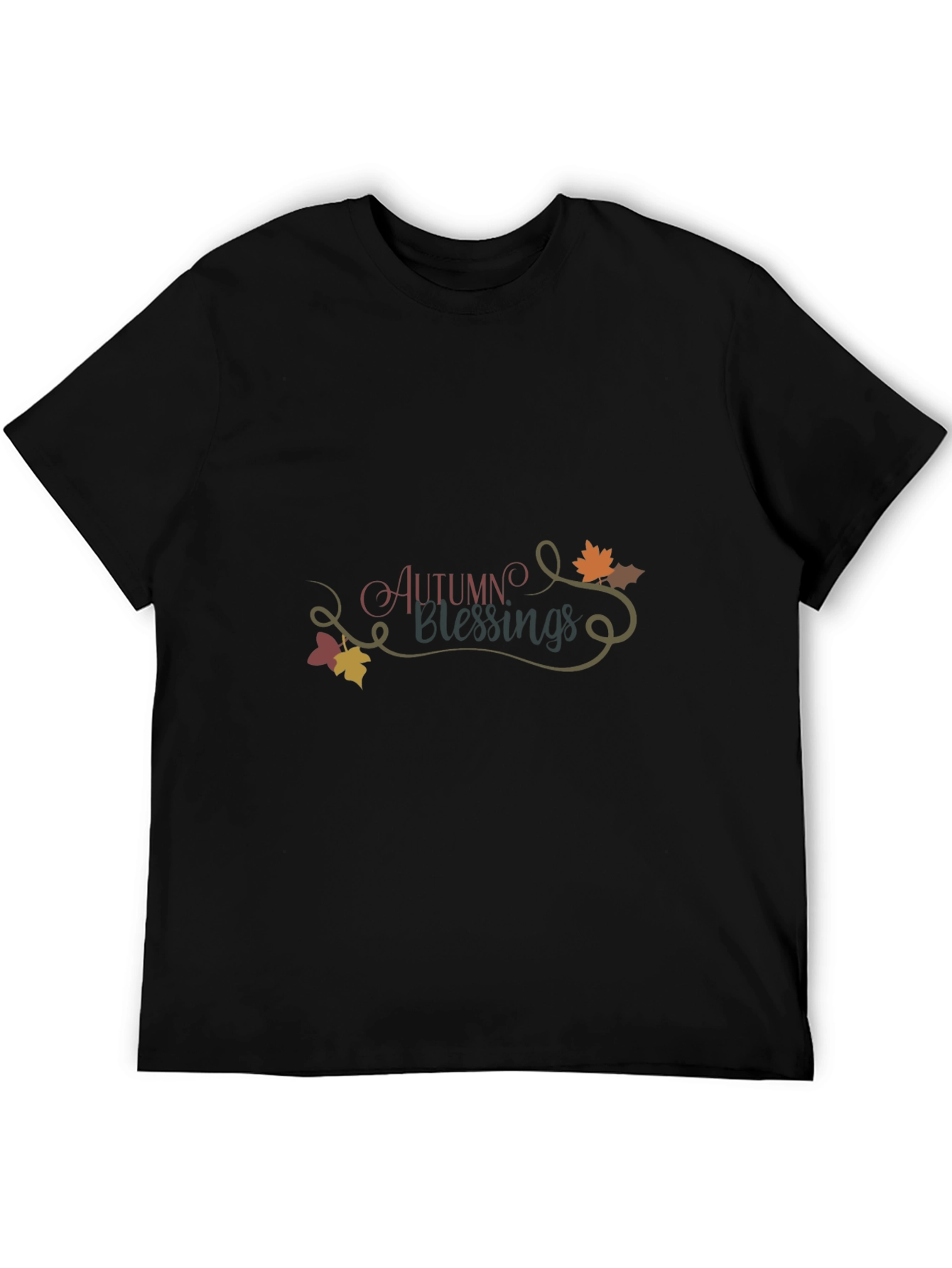 Autumn Blessings Black T-Shirt
