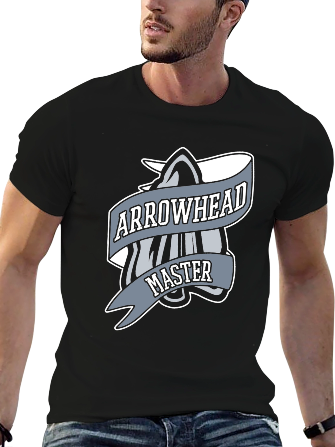 Arrowhead Master Graphic T-Shirt - Black Cotton Tee