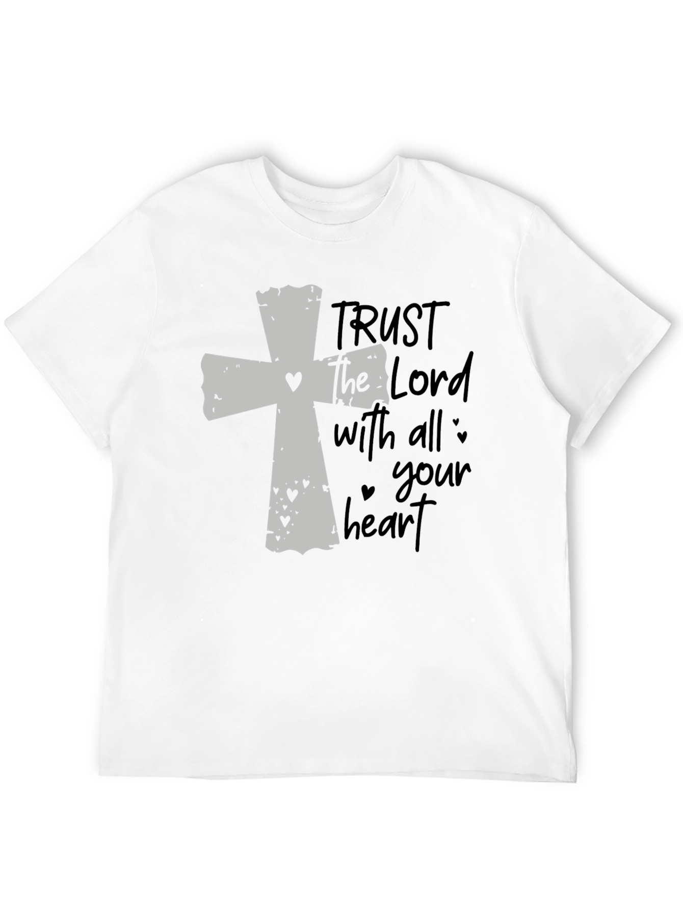Faithful Black T-Shirt: Trust the Lord