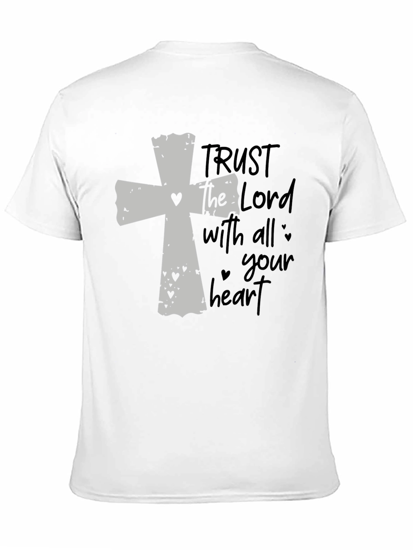 Faithful Black T-Shirt: Trust the Lord