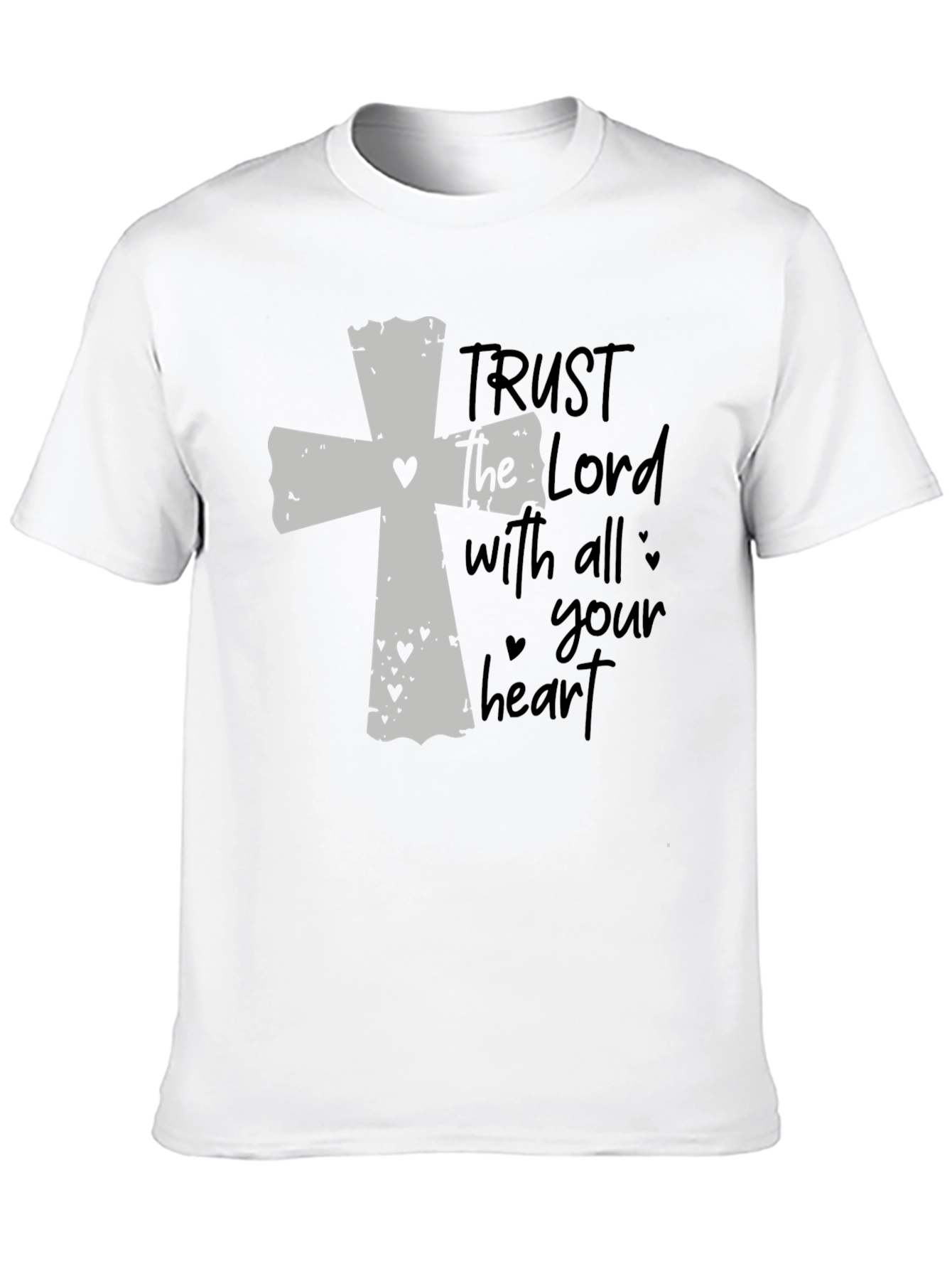 Faithful Black T-Shirt: Trust the Lord