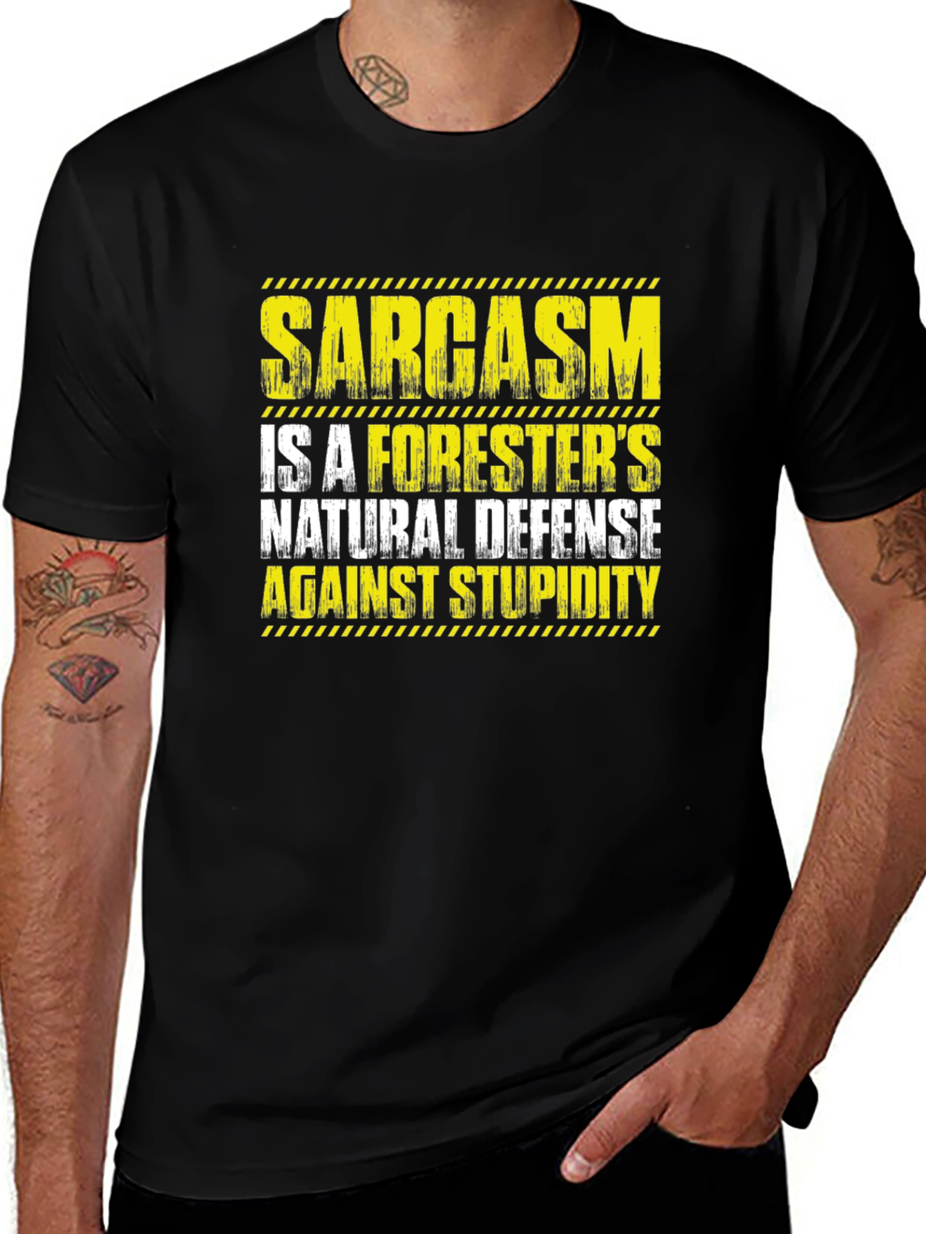 Sarcasm Foresters Natural Defense T-Shirt