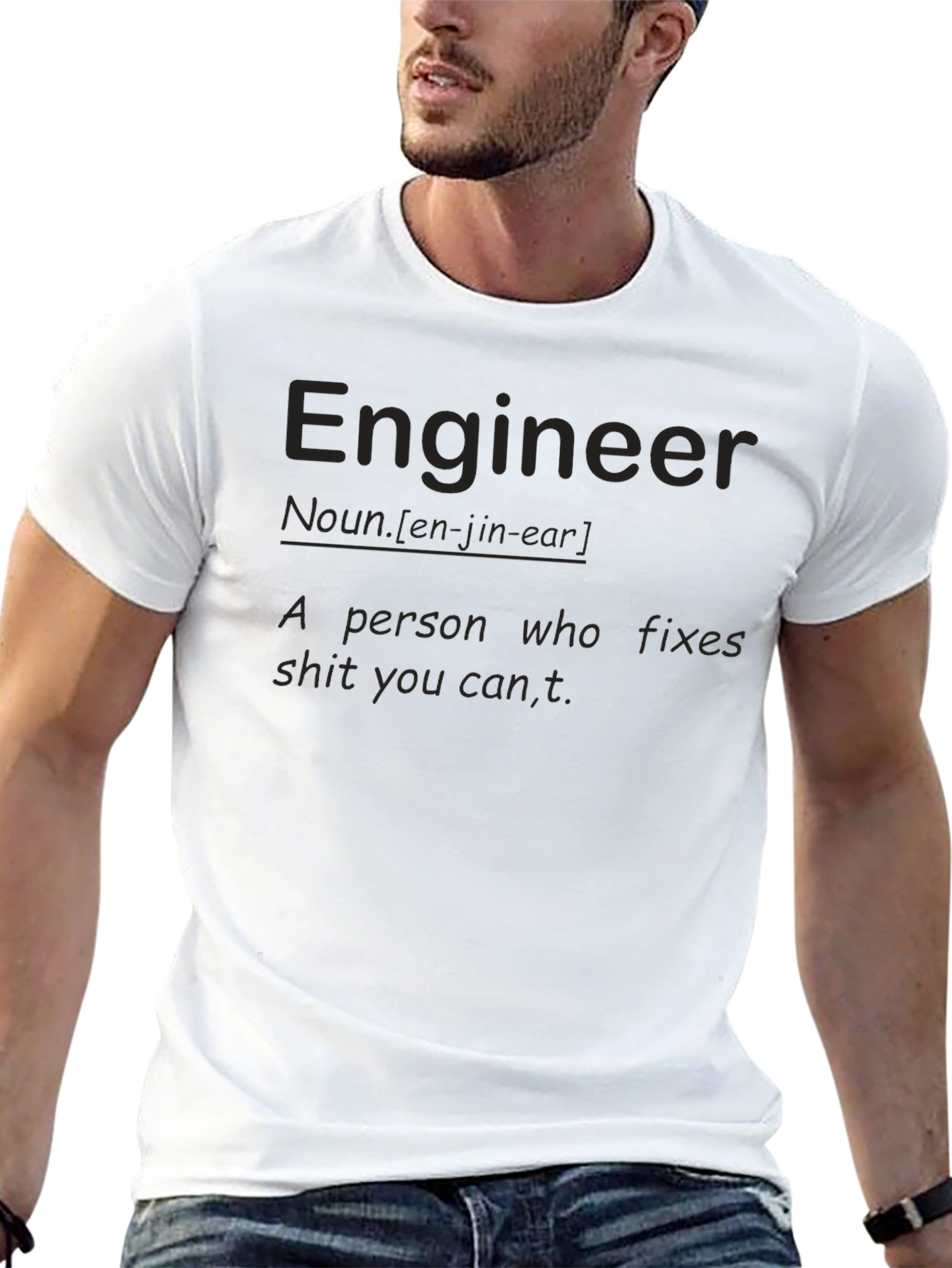 Engineer Definition Black T-Shirt