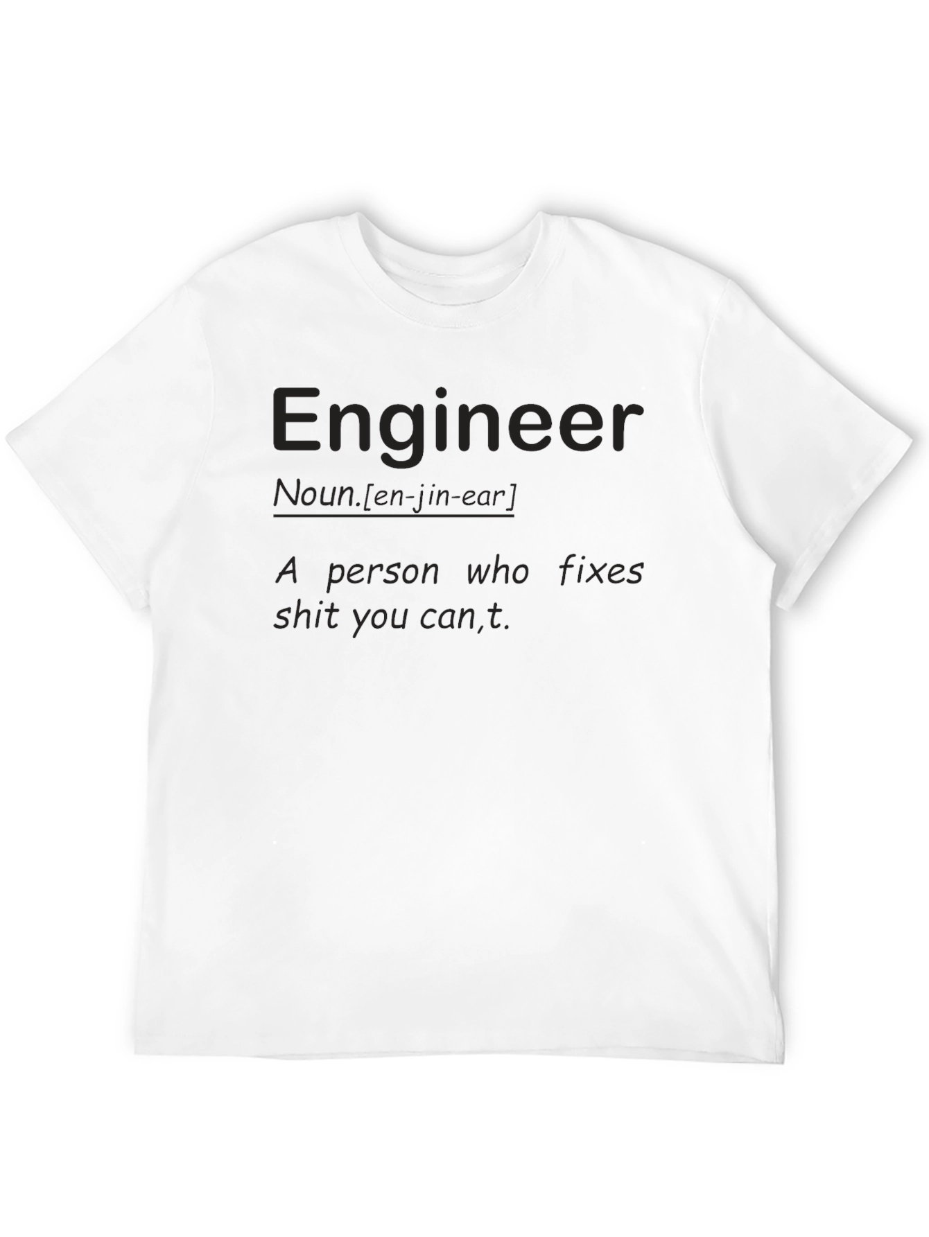 Engineer Definition Black T-Shirt