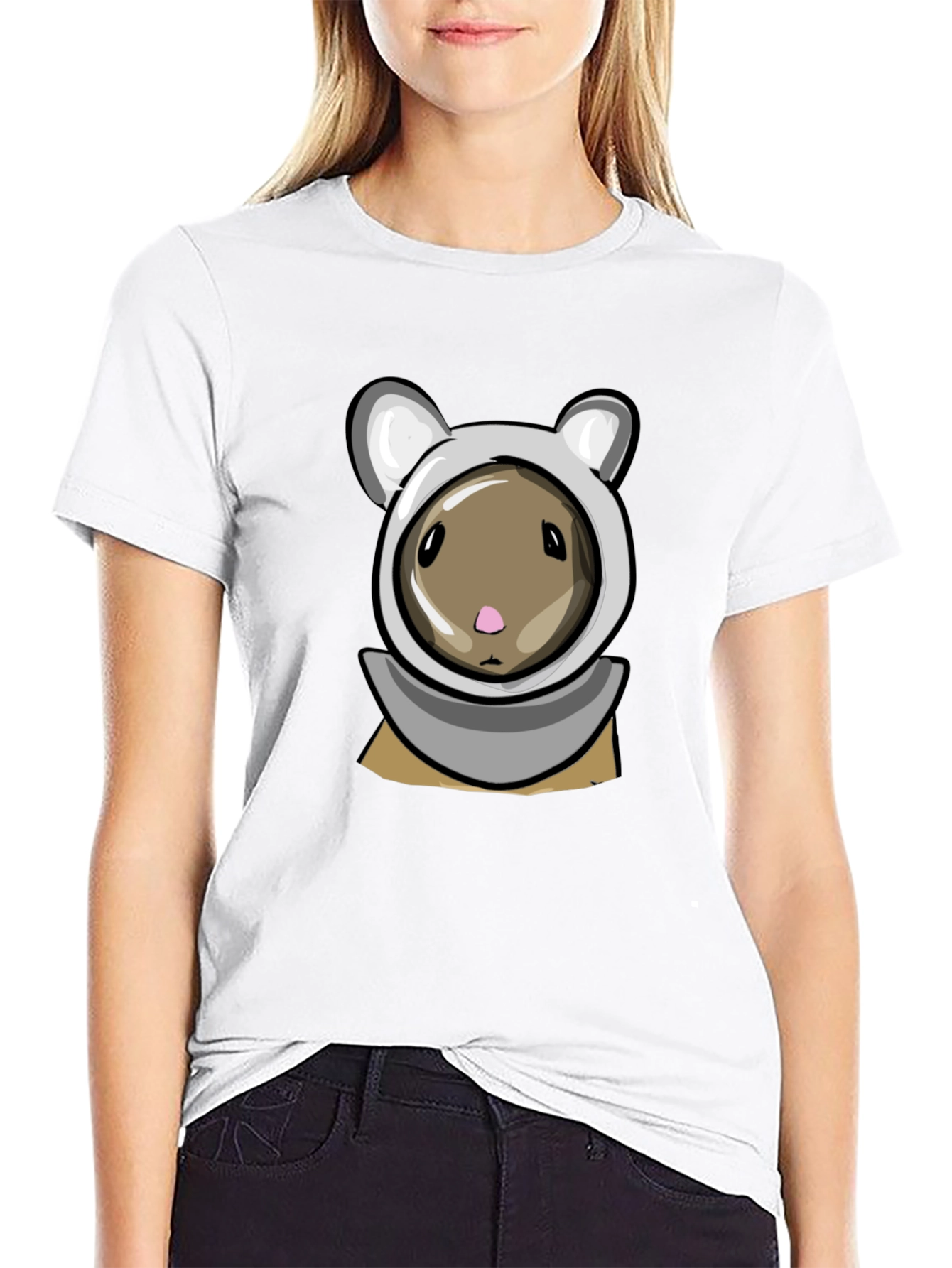 Cute Cartoon Hamster T-Shirt