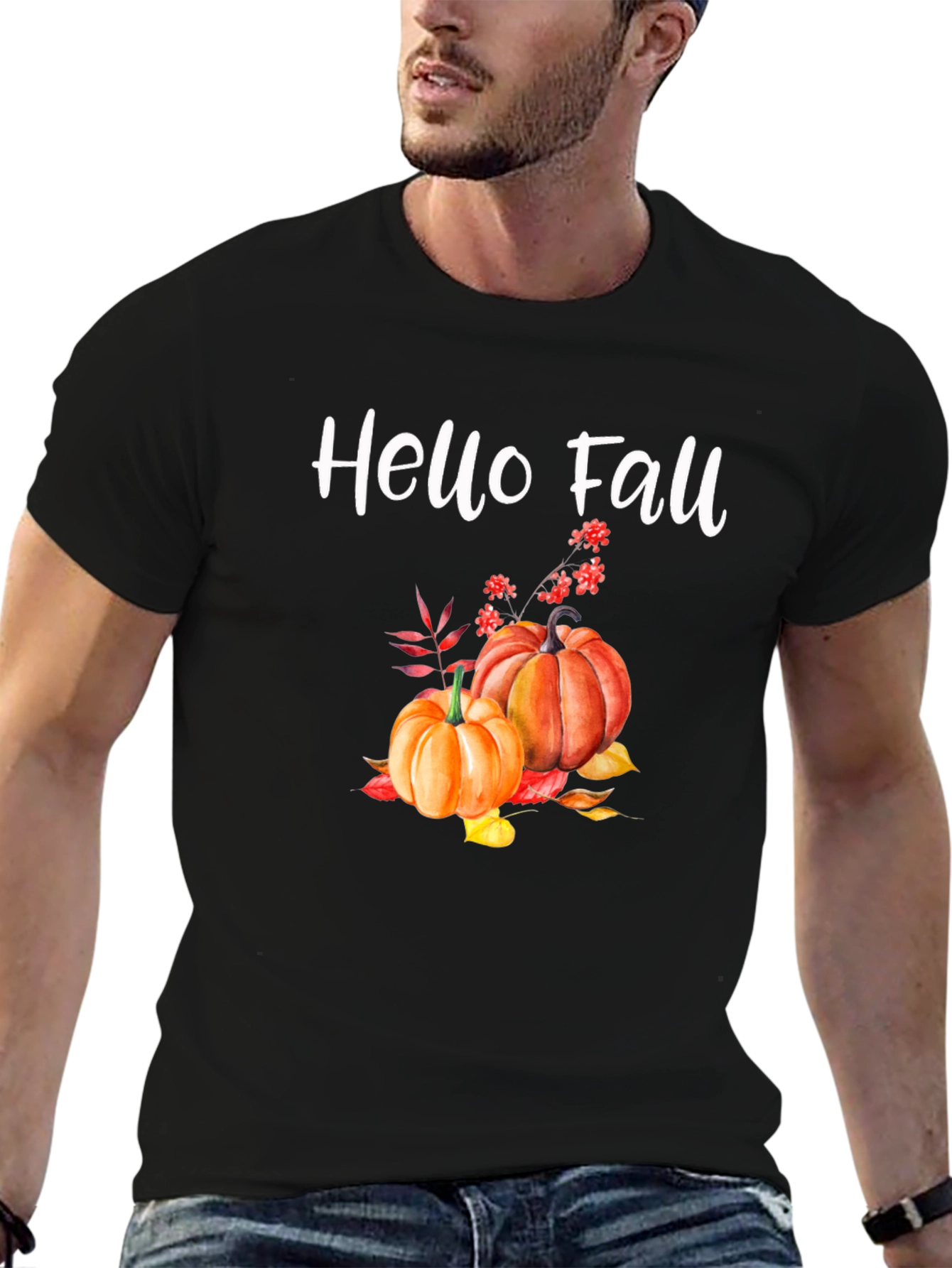 Hello Fall Pumpkin T-Shirt