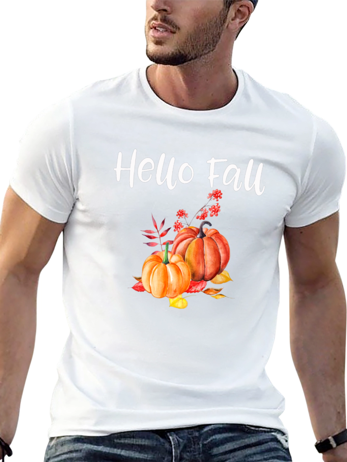 Hello Fall Pumpkin T-Shirt