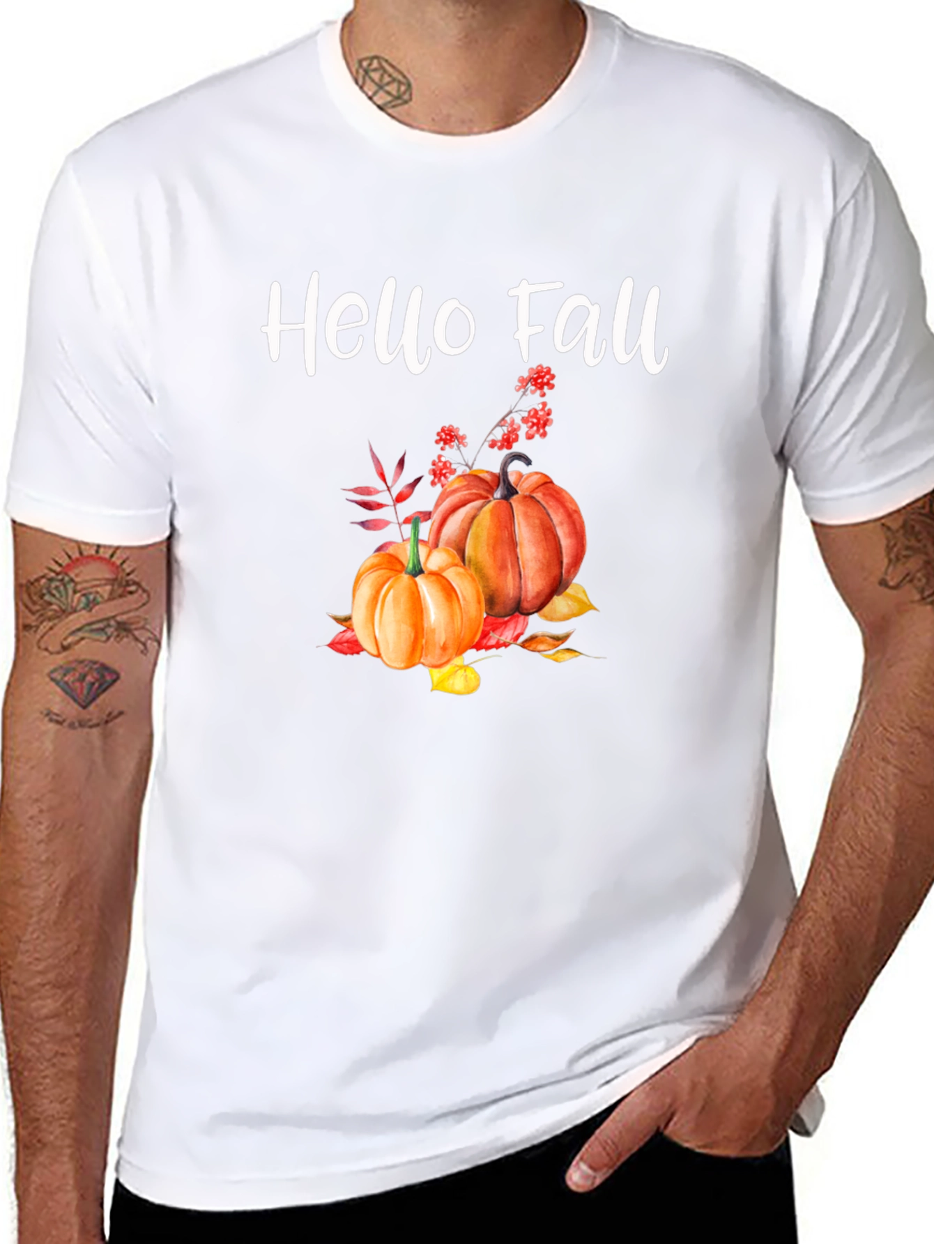 Hello Fall Pumpkin T-Shirt