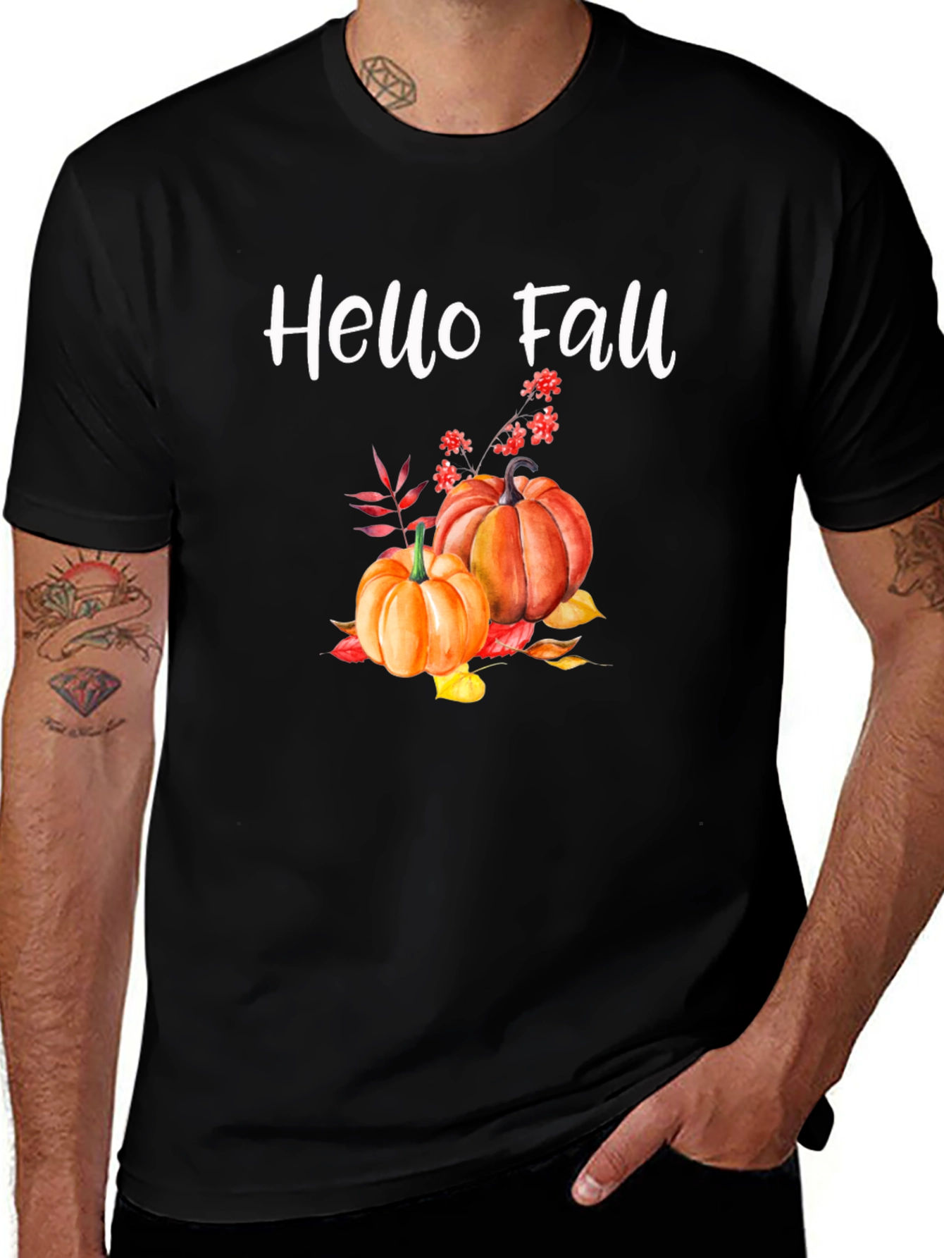 Hello Fall Pumpkin T-Shirt