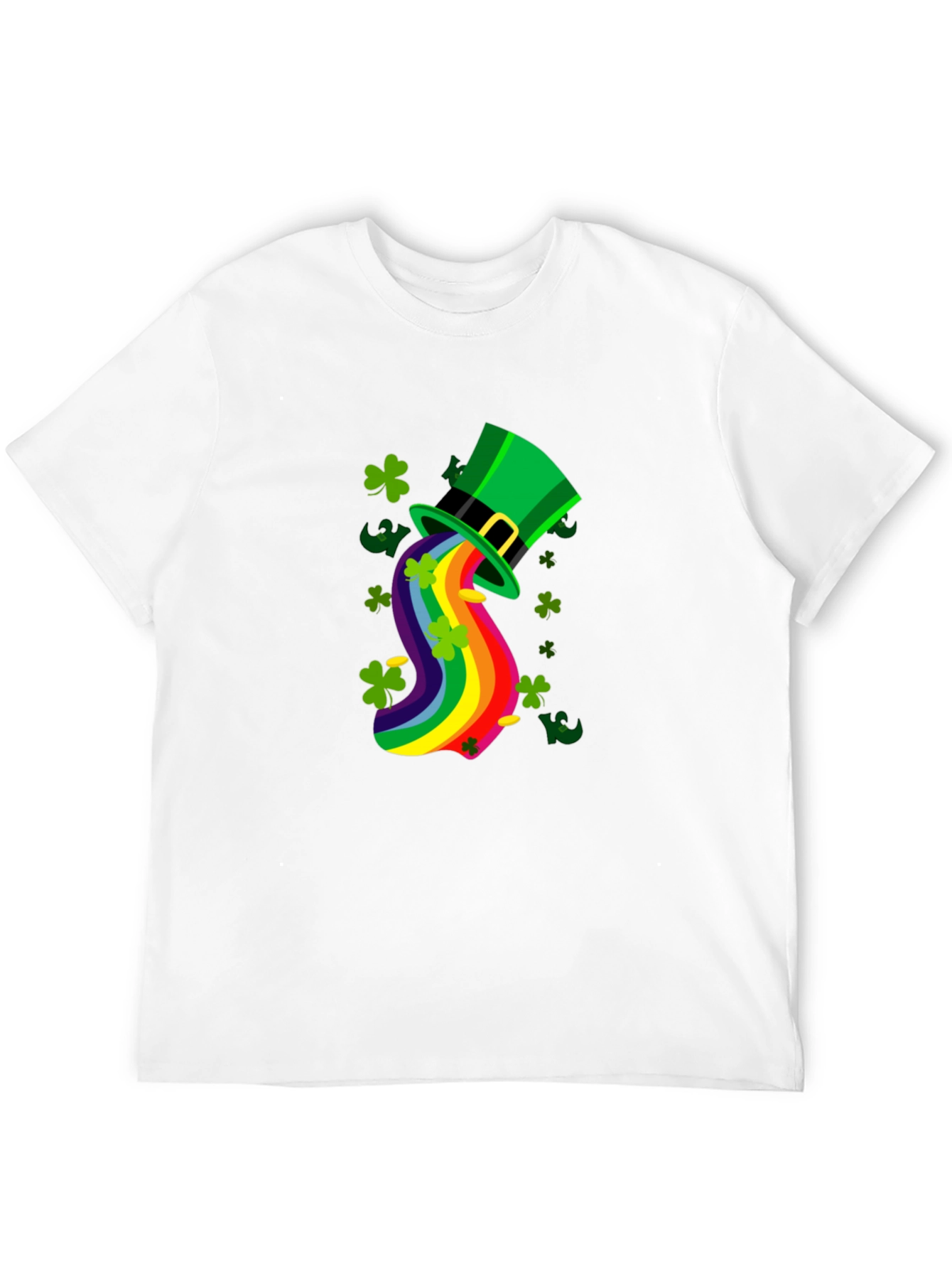 St. Patricks Day Rainbow Hat Tee