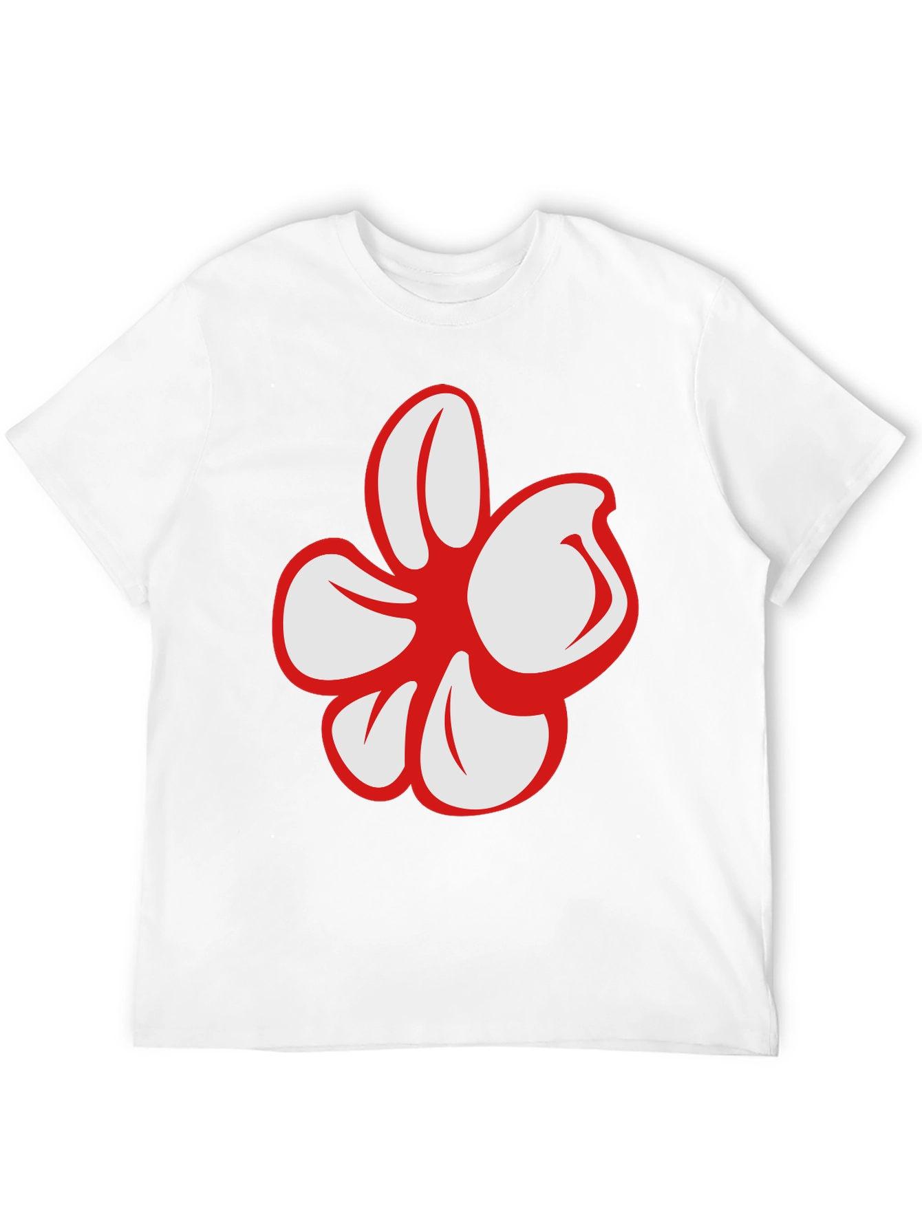 Bold Floral Graphic Black T-Shirt