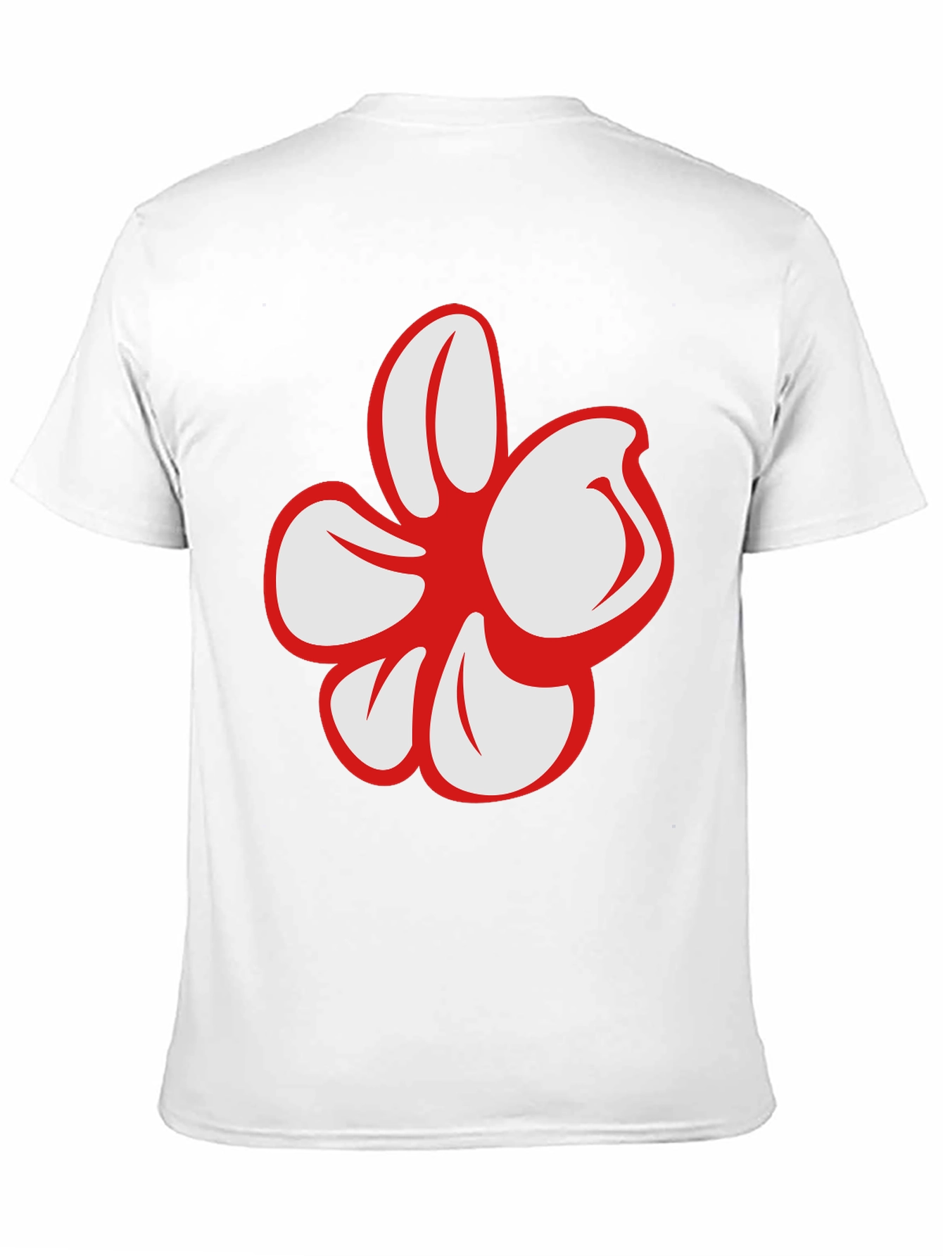 Bold Floral Graphic Black T-Shirt