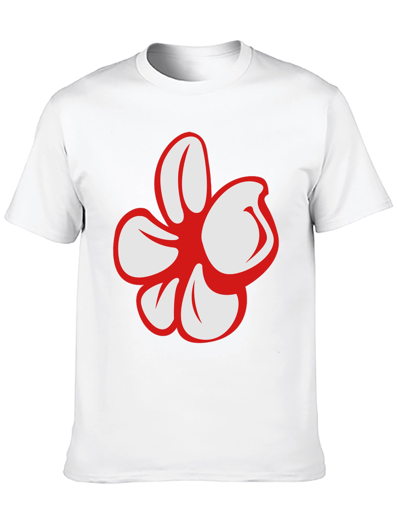 Bold Floral Graphic Black T-Shirt