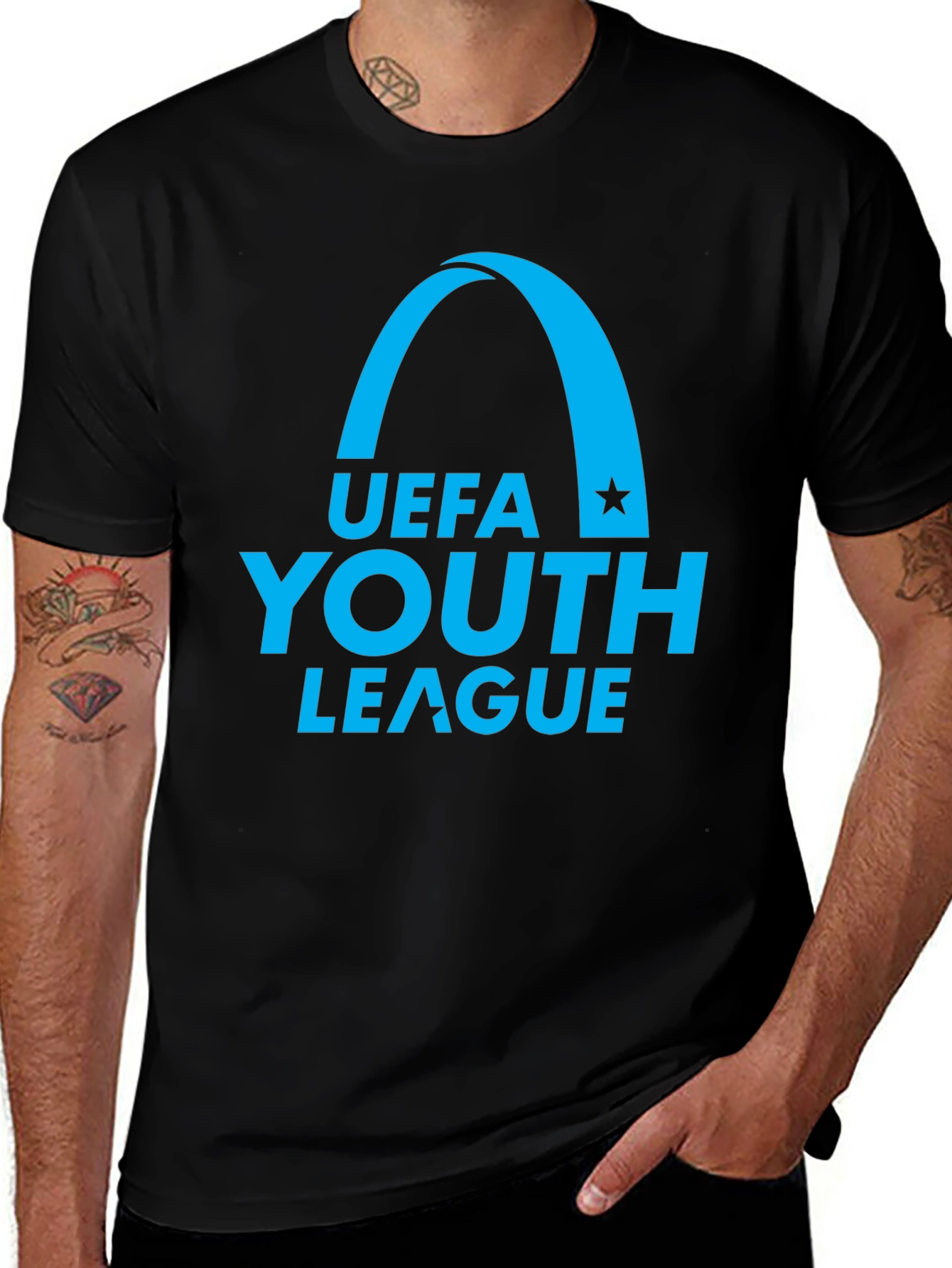 UEFA Youth League Black T-Shirt