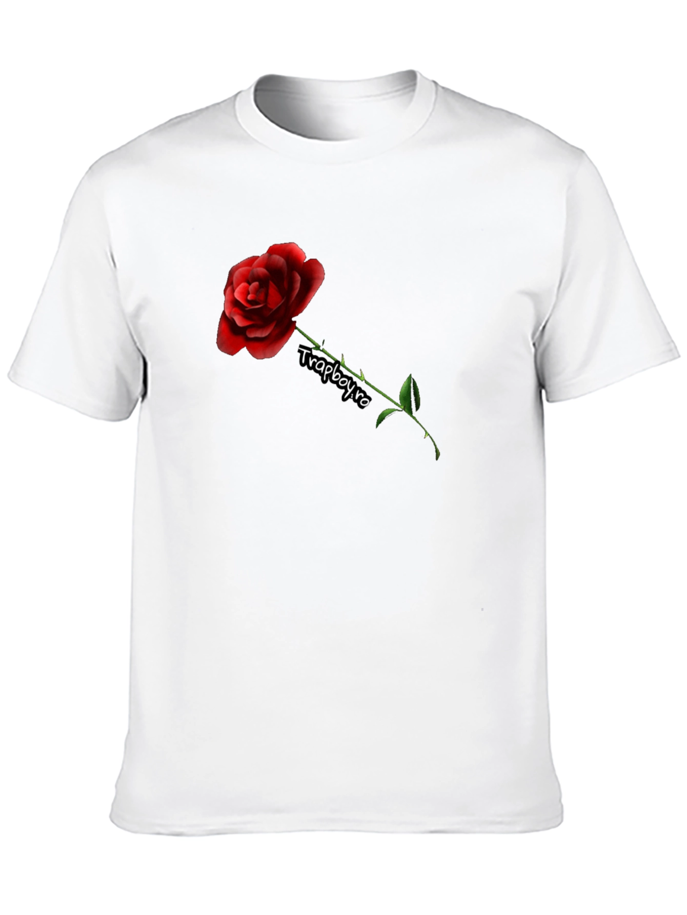 Rose Graphic Black T-Shirt