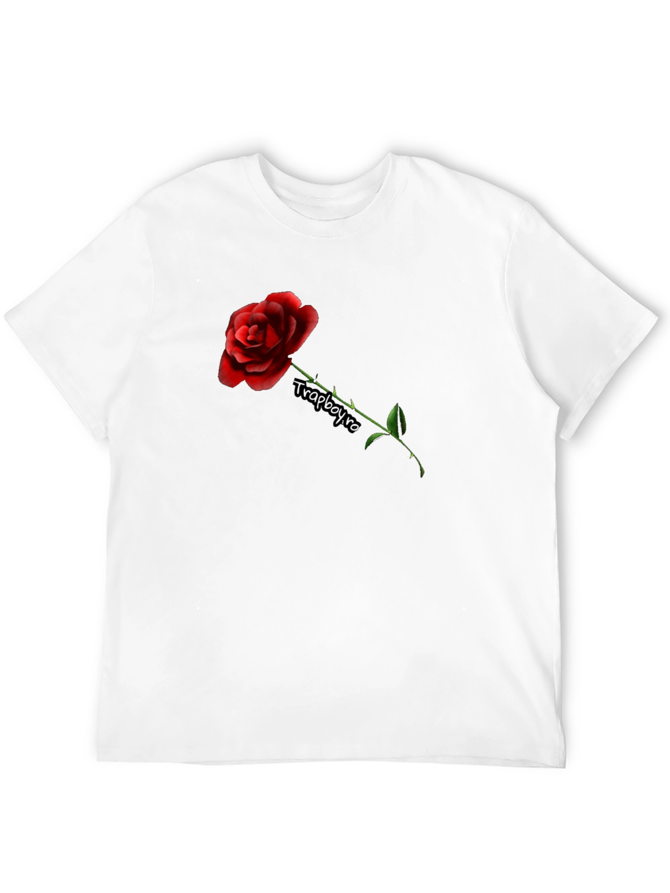 Rose Graphic Black T-Shirt