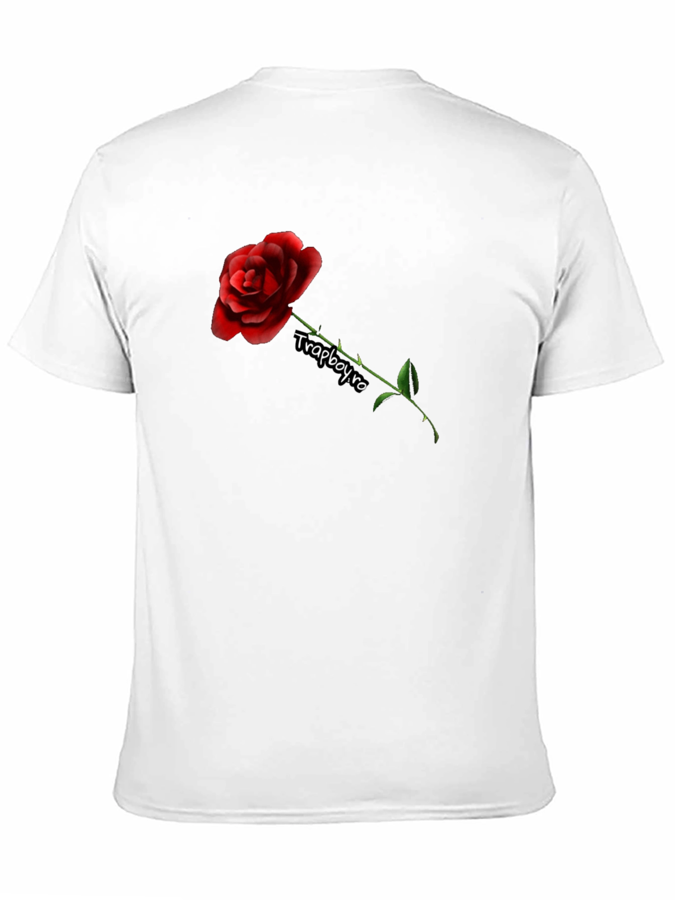 Rose Graphic Black T-Shirt