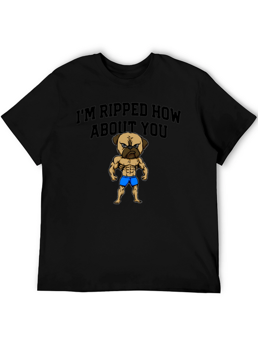 Im Ripped How About You - Pug Graphic Tee