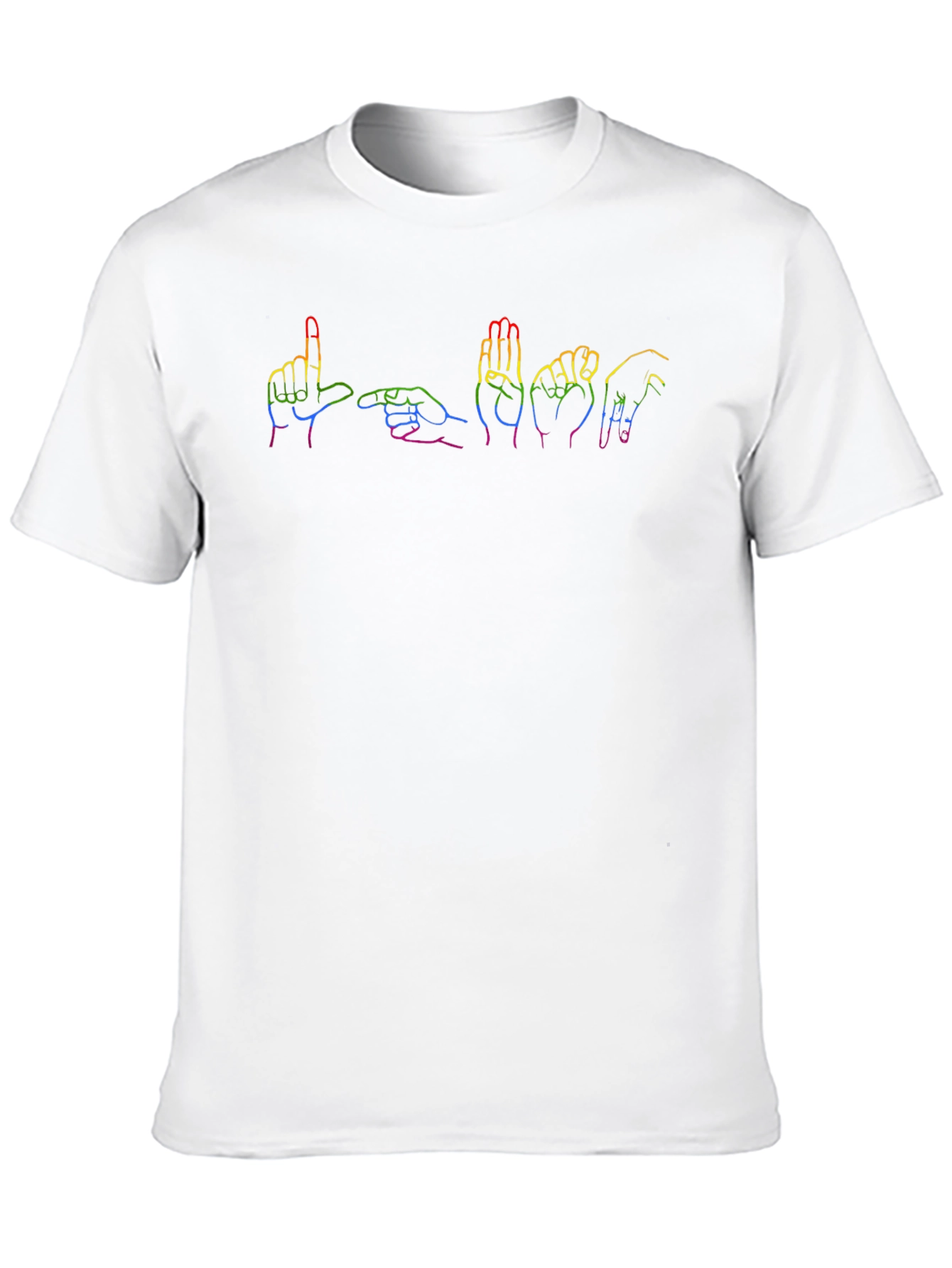 Rainbow Sign Language Pride T-Shirt