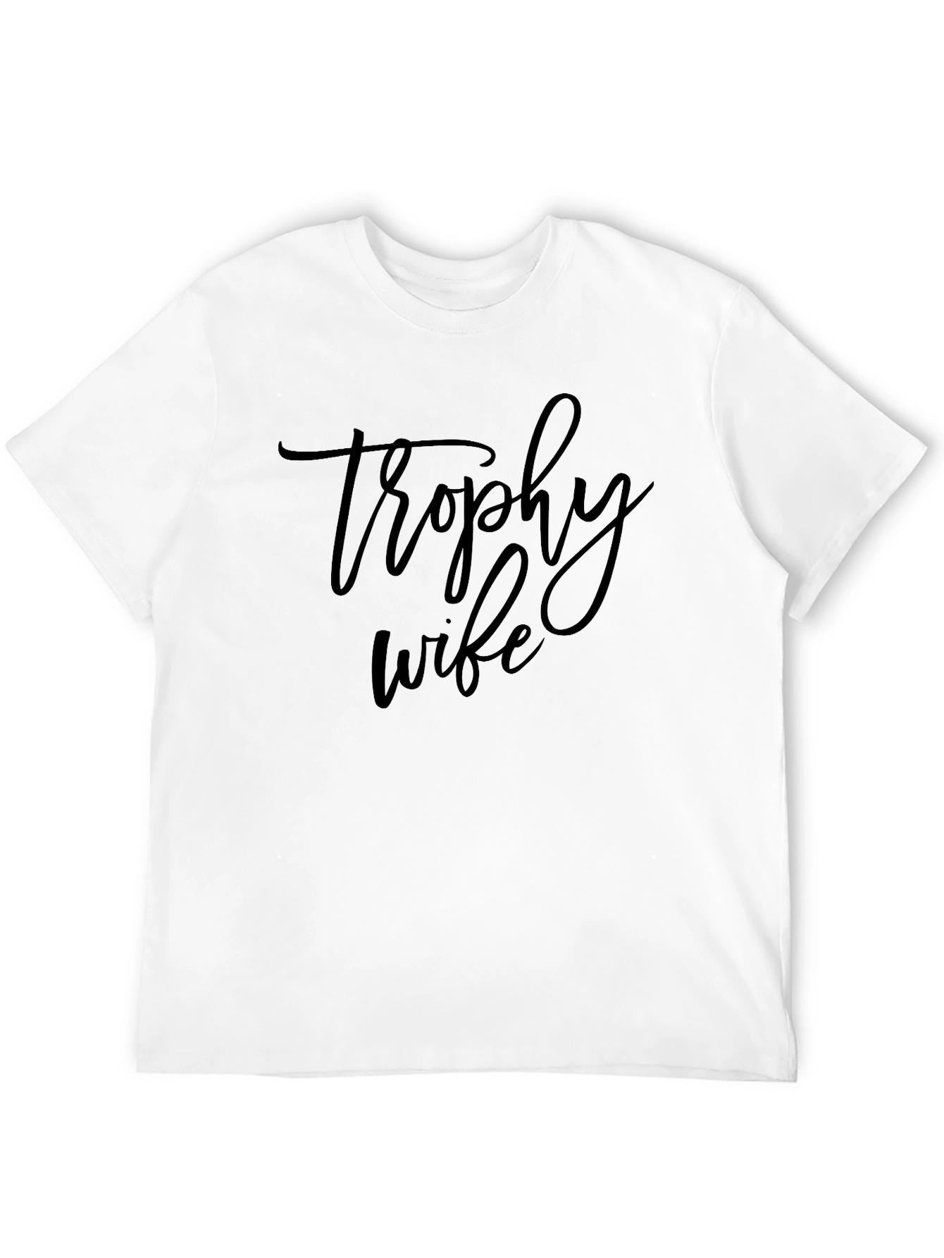 Trophy Wife Graphic Tee - Black Casual T-Shirt