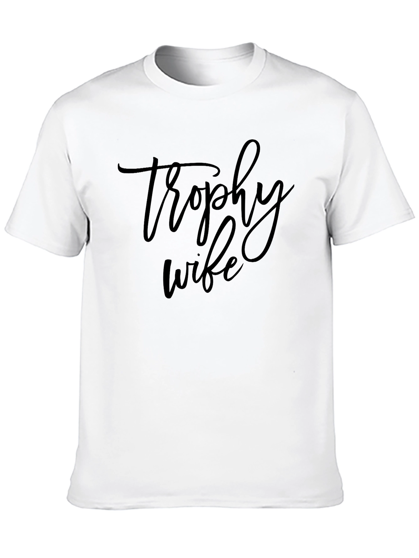 Trophy Wife Graphic Tee - Black Casual T-Shirt
