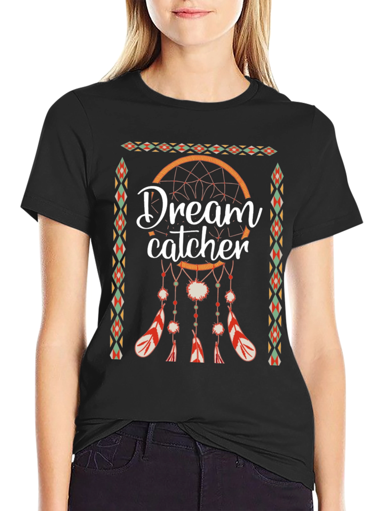 Dream Catcher Graphic Tee - Boho Style Mens T-Shirt