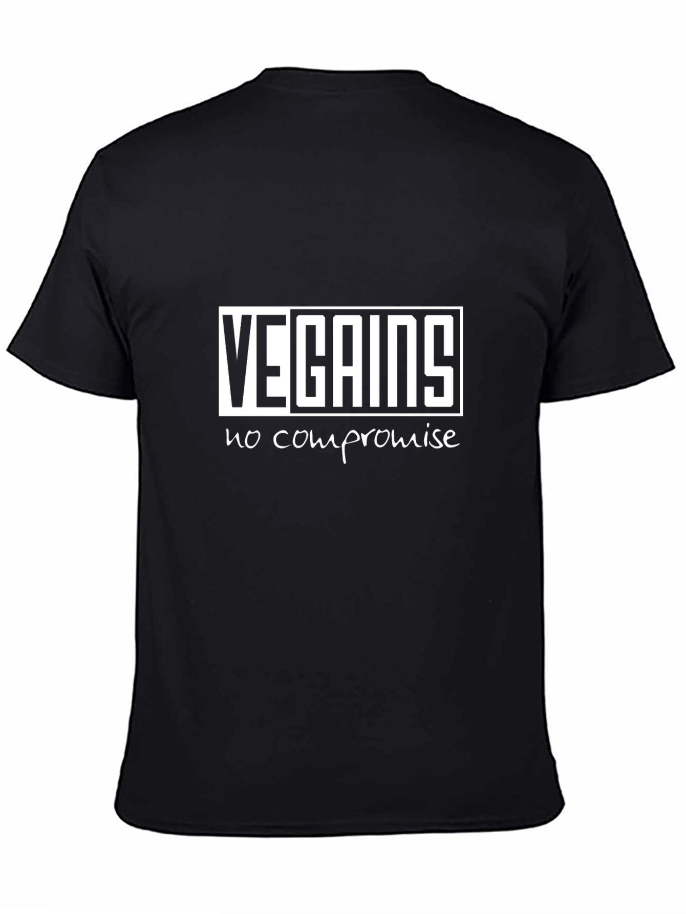 Vegains No Compromise Black T-Shirt