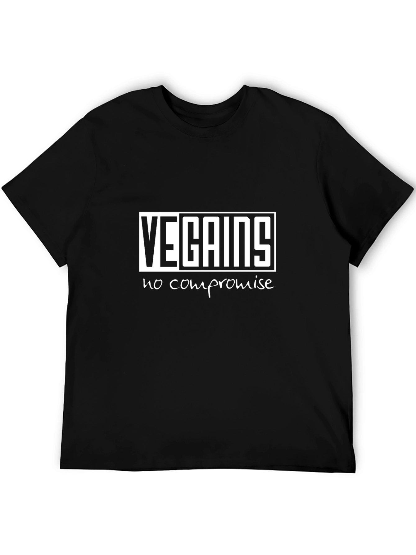 Vegains No Compromise Black T-Shirt