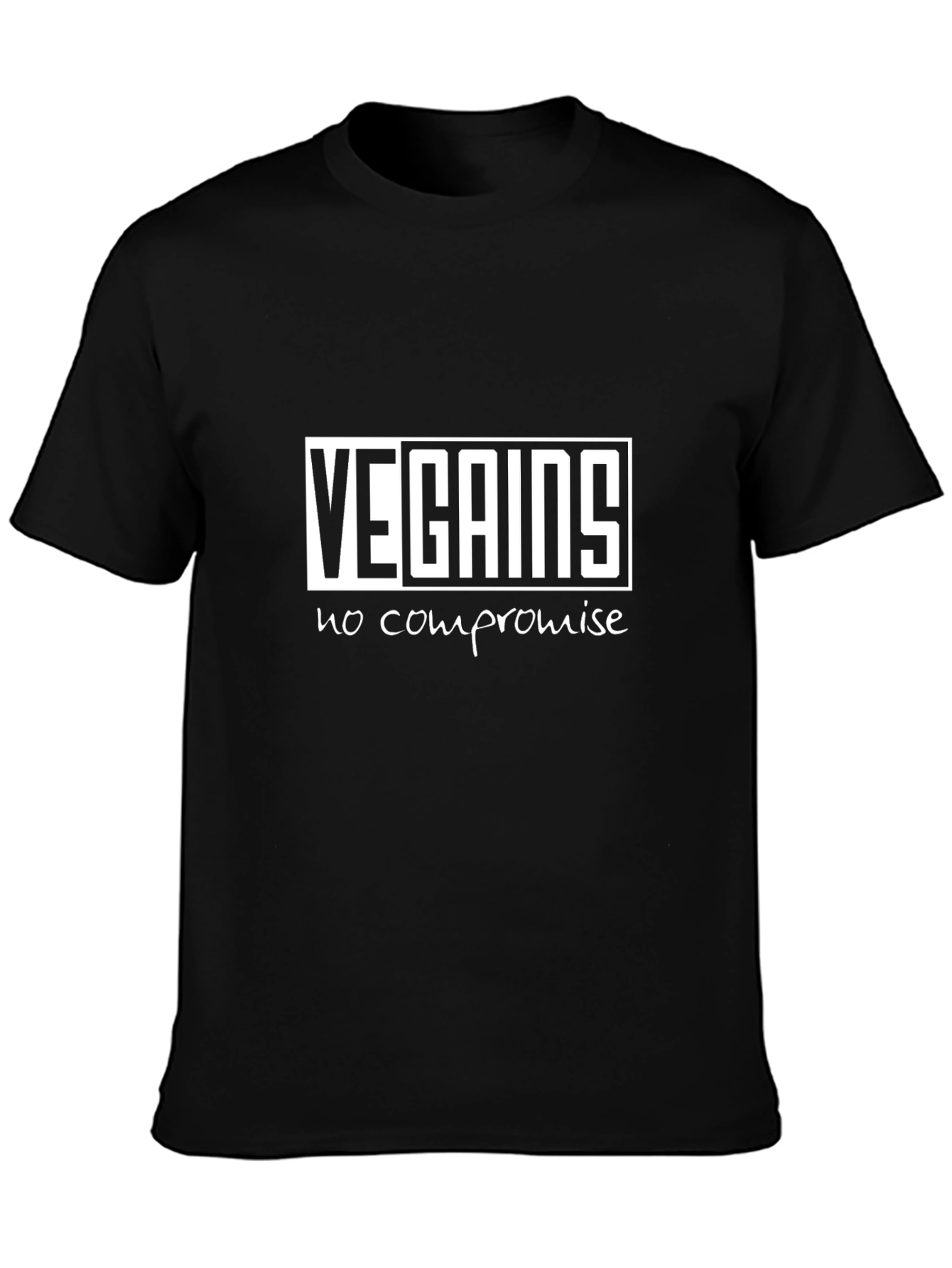 Vegains No Compromise Black T-Shirt