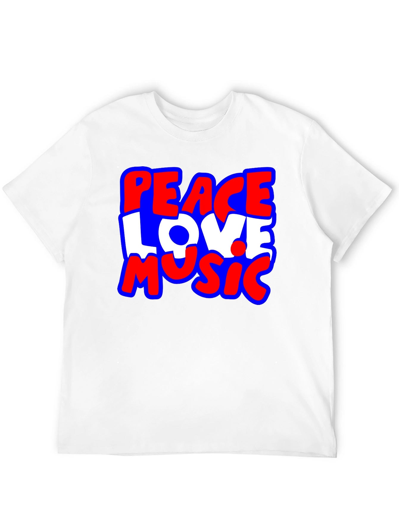 Peace Love Music Graphic T-Shirt