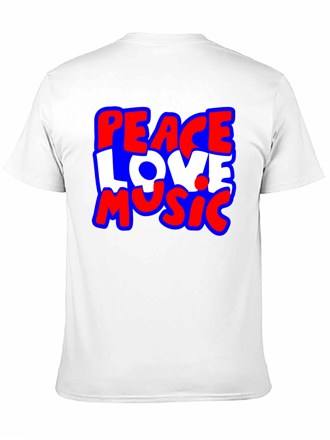 Peace Love Music Graphic T-Shirt